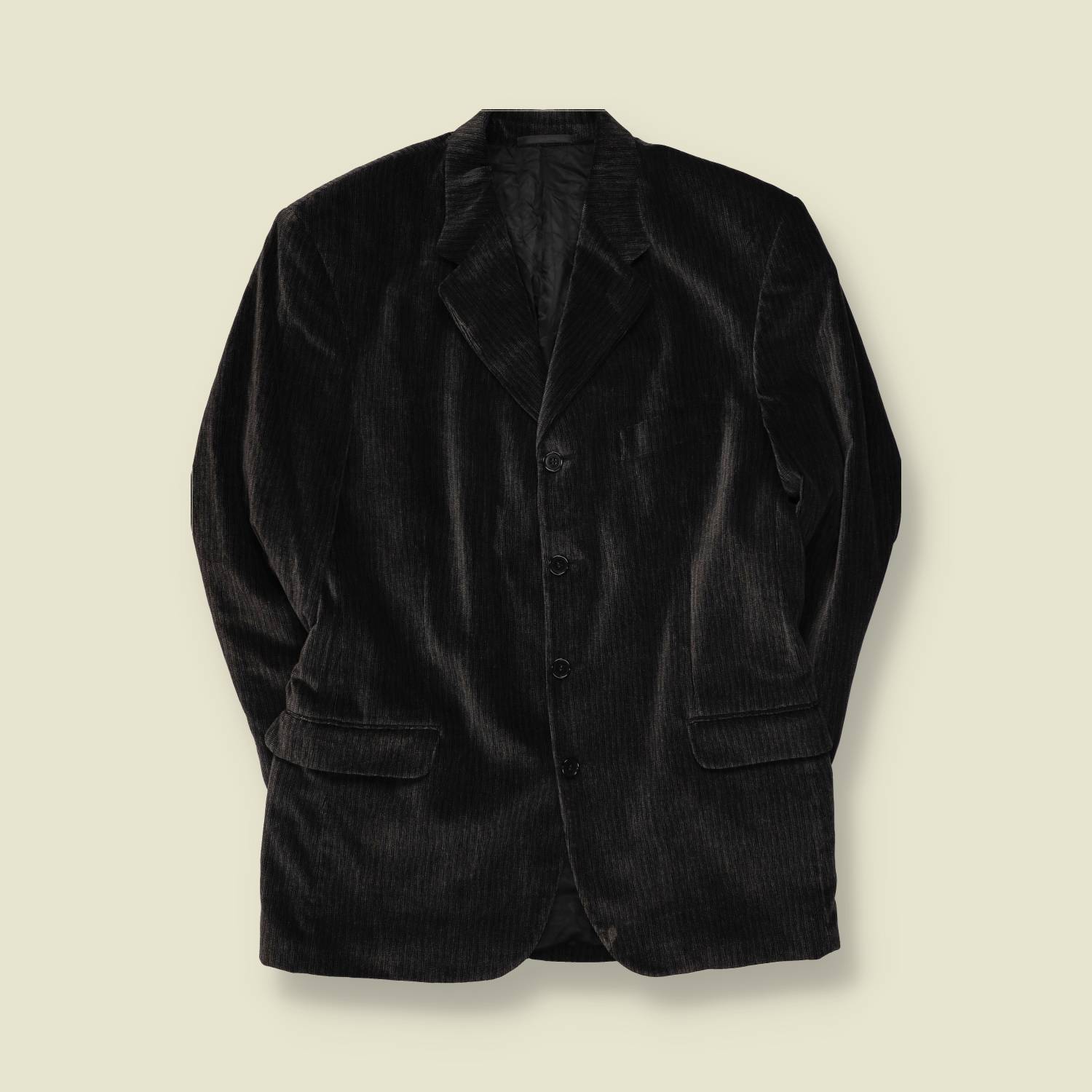 1990s | Jaeger | Corduroy Blazer | Black - M