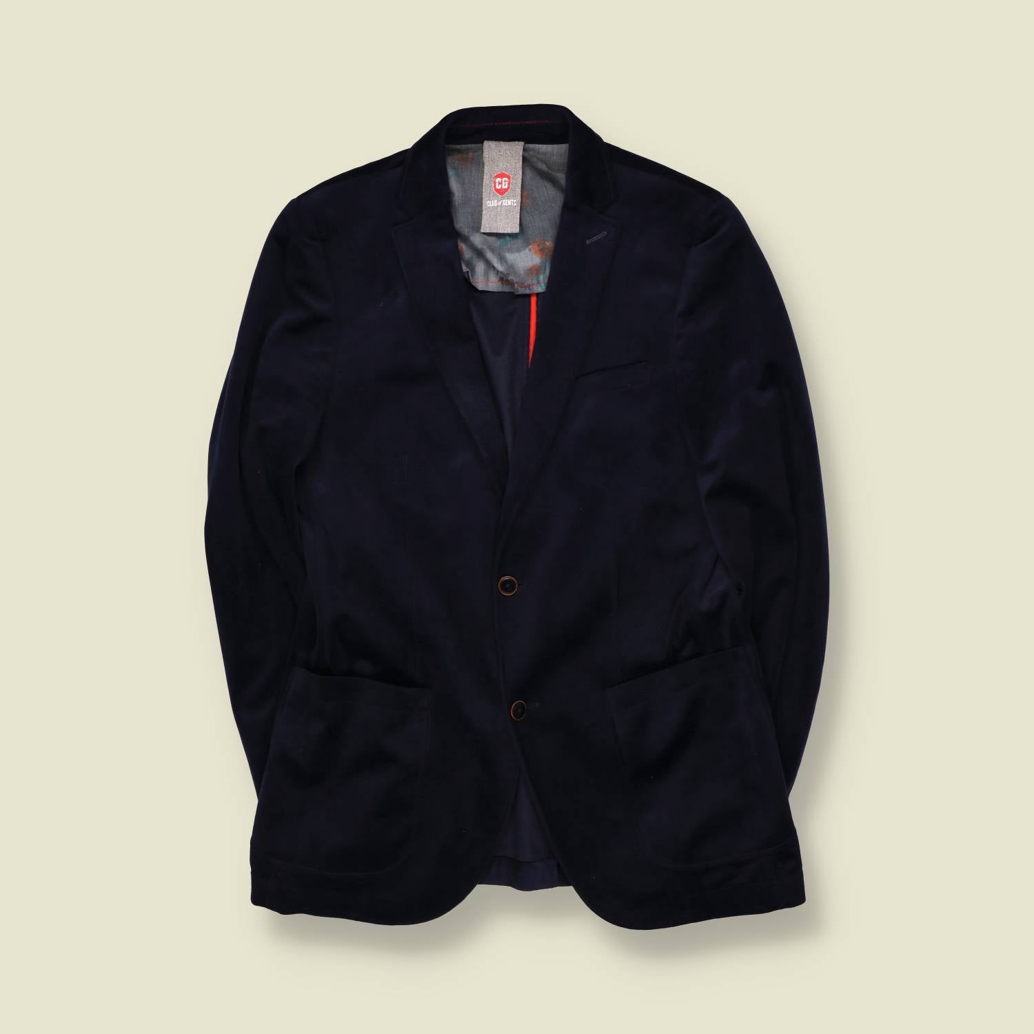 2000s | Club of Gents | Velvet Blazer | Navy - XS