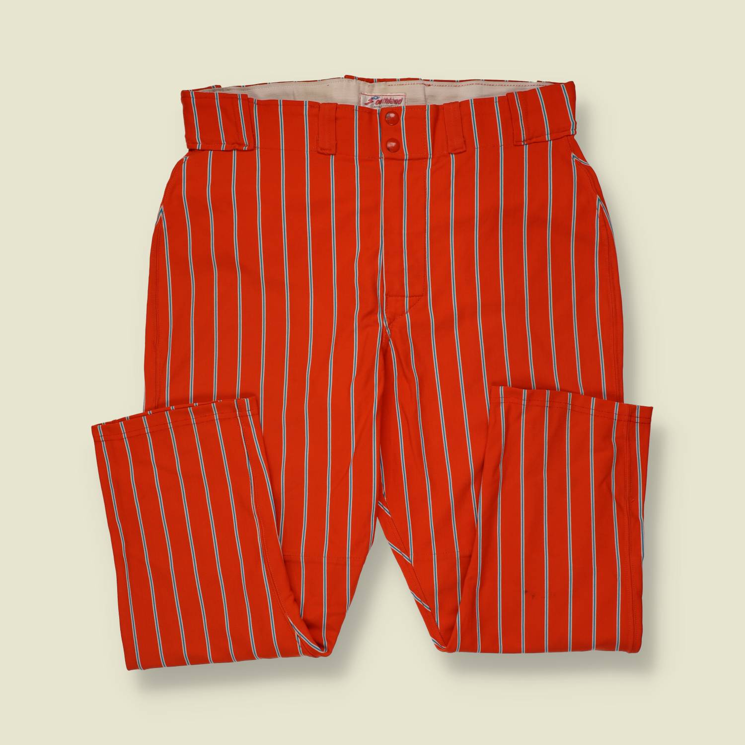 1970s | Southland | Striped Trousers | Orange - w36