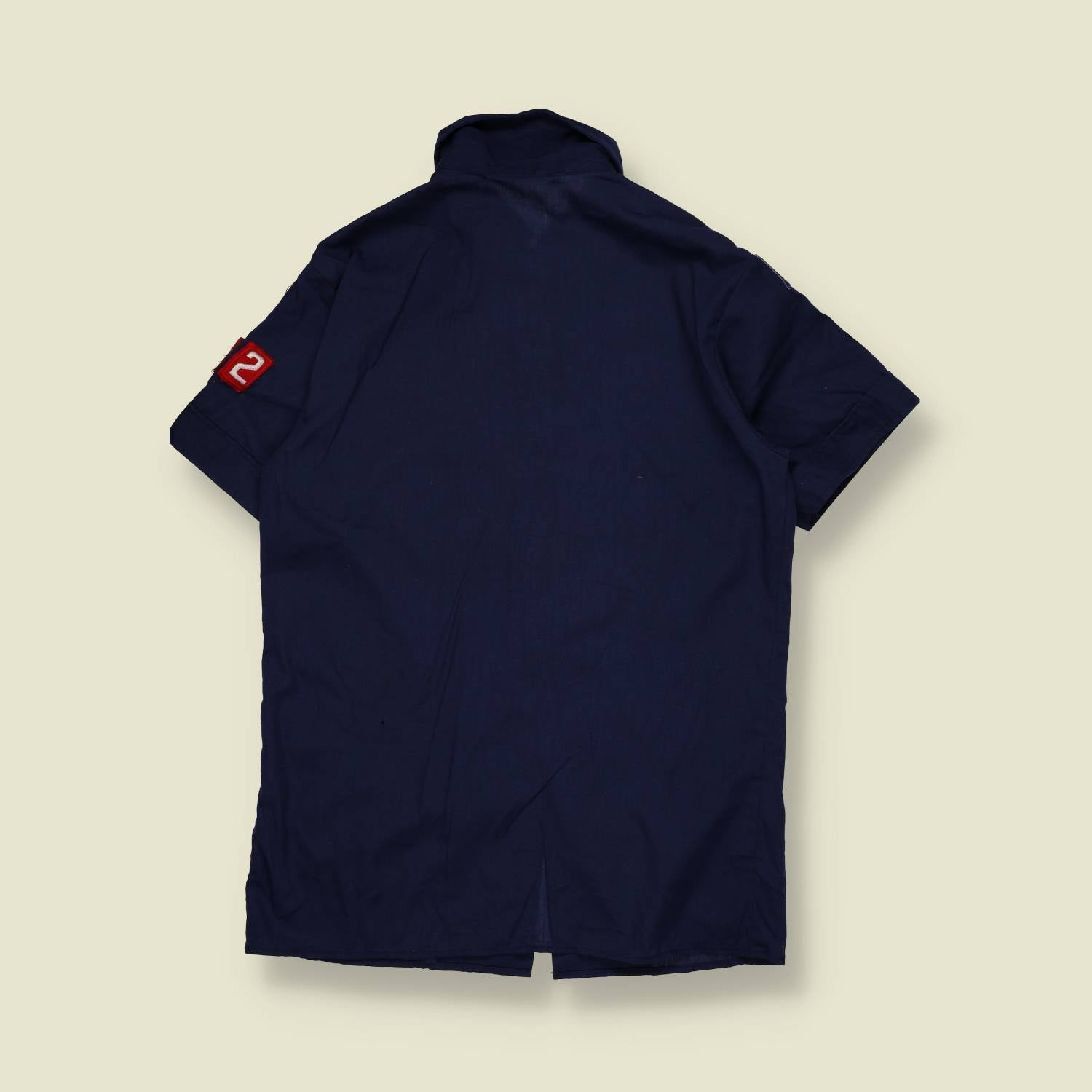 1980s–1990s | Boy Scouts of America | Short Sleeve Uniform Shirt | Dark Blue – XS