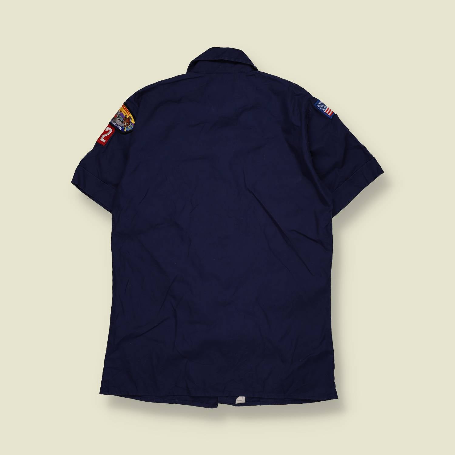 2000s | Boy Scouts of America | Short Sleeve Uniform Shirt | Dark Blue – XS
