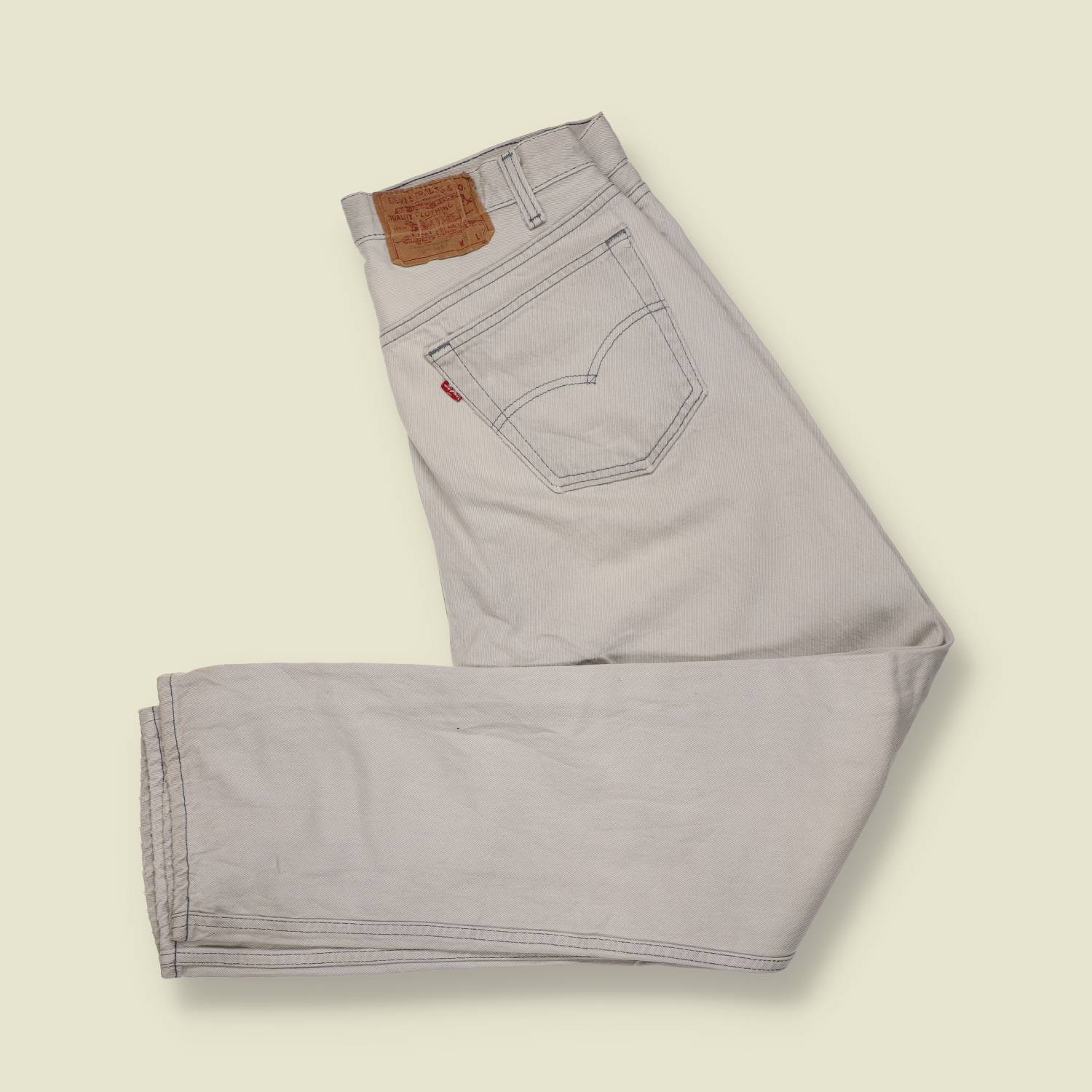 1980s–1990s | Levi’s 501 | Made in USA | Original Denim Jeans | Faded Stone – w30