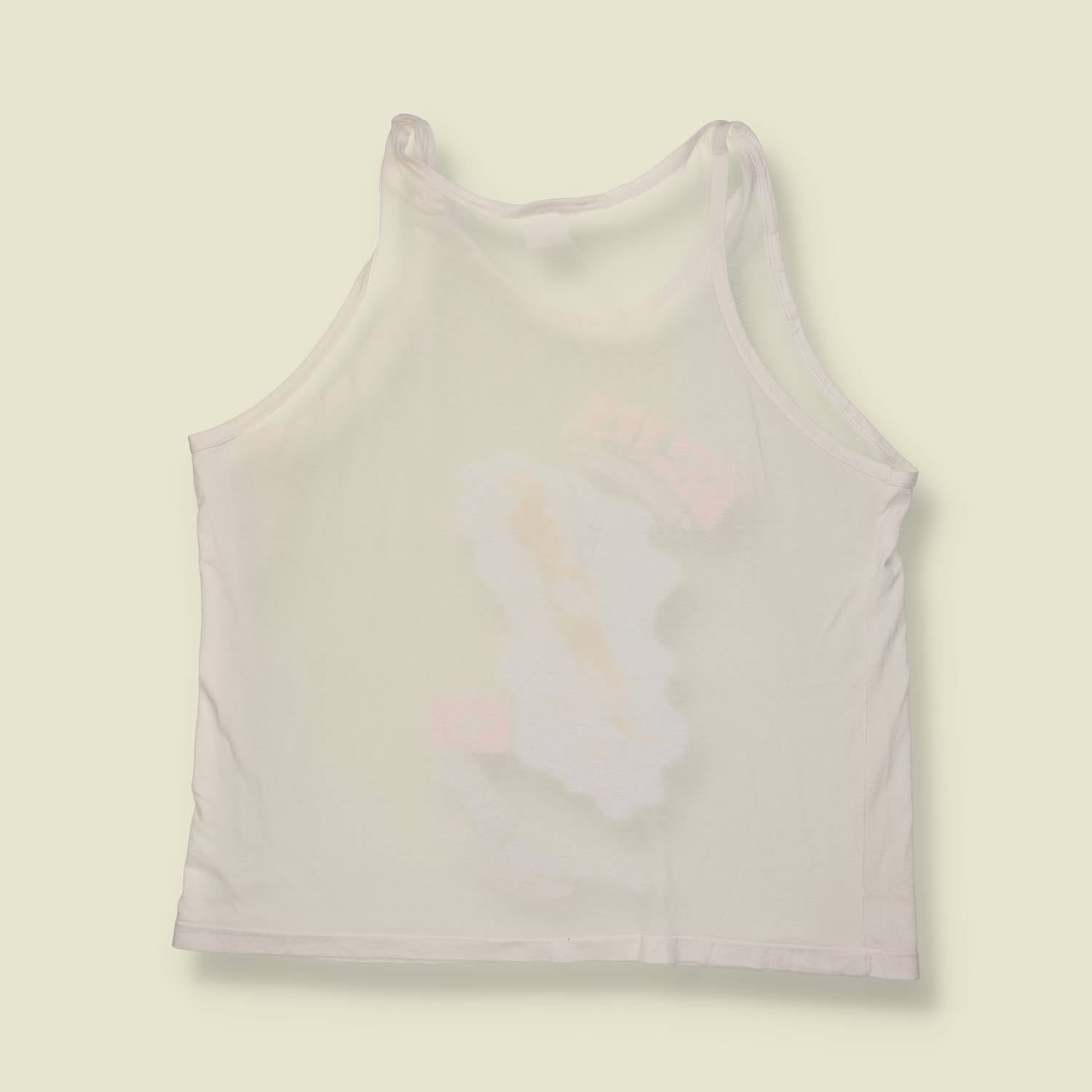 1980s | Belize | Graphic Vest Top | White – XXXXL