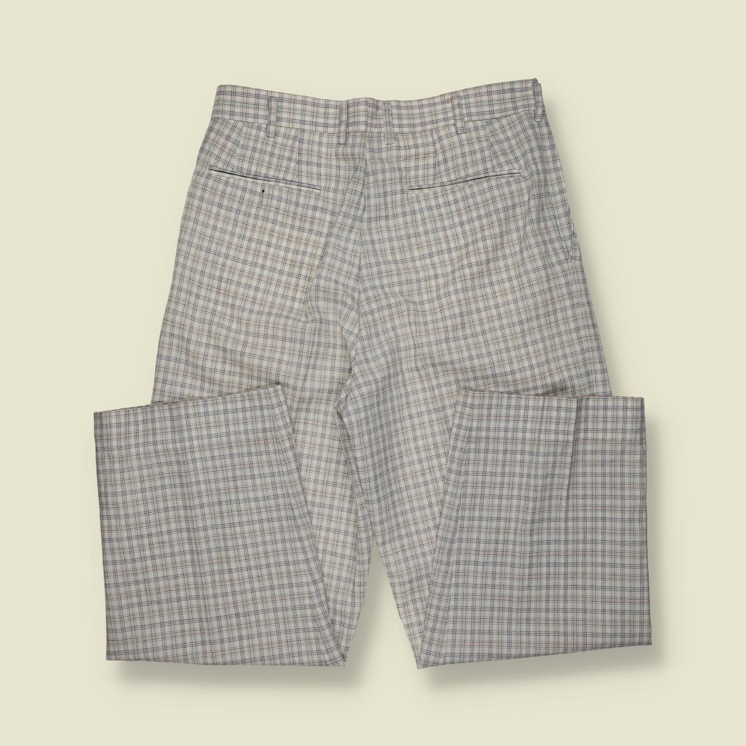 1970s | Unbranded | Check Trousers – w32