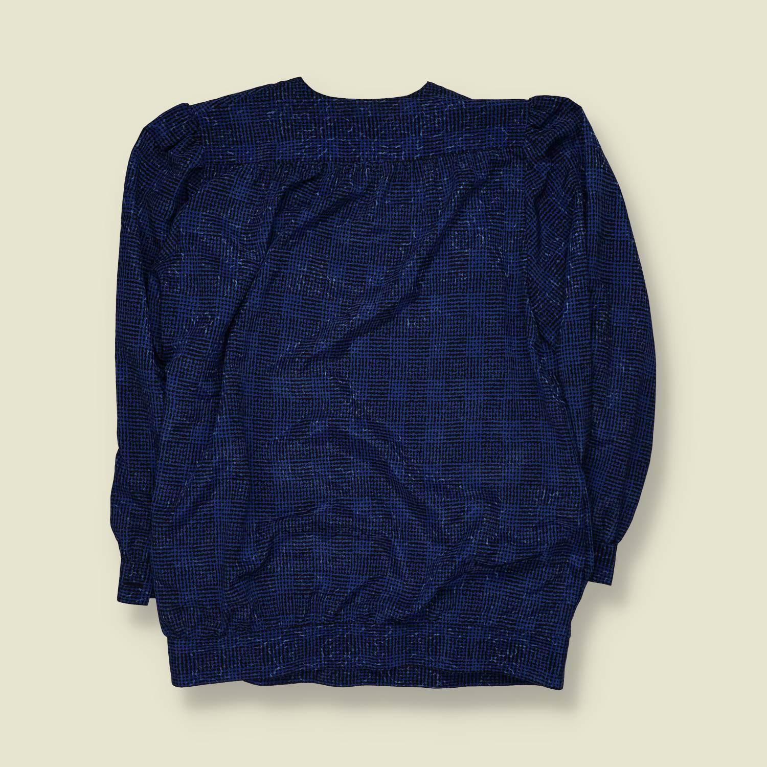 1980s | Givenchy En Plus | Blue Check Top and Pleated Skirt Set - Made in West Germany - 22