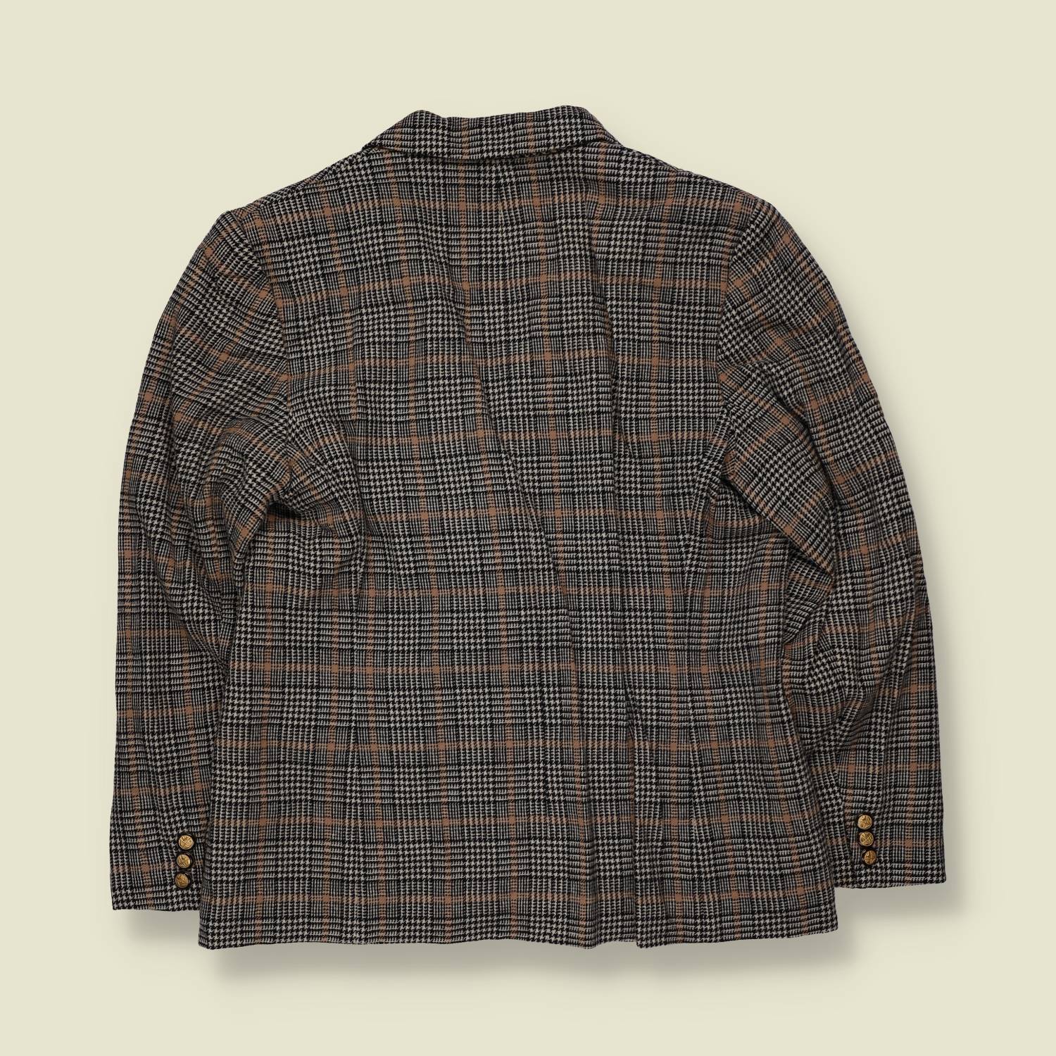 1980s | Pendleton | Glen Check Blazer | Black & Tan - 8