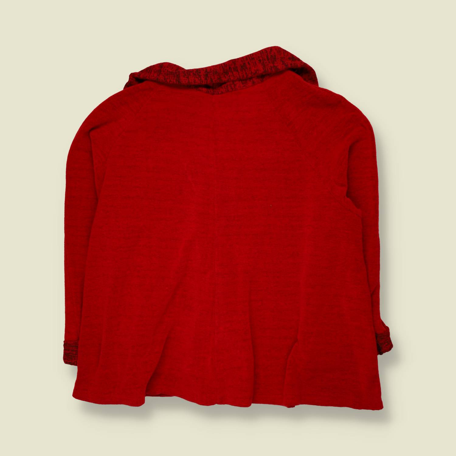 1980s | Towelling Hooded Jacket | Red - 18