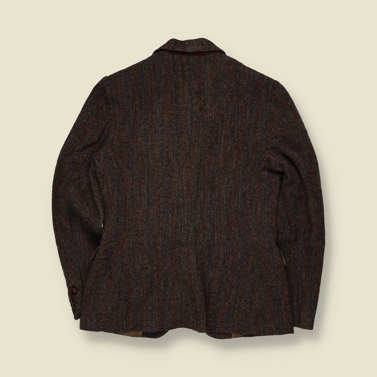 1990s | Harris Tweed | Herringbone Blazer | Brown - 6