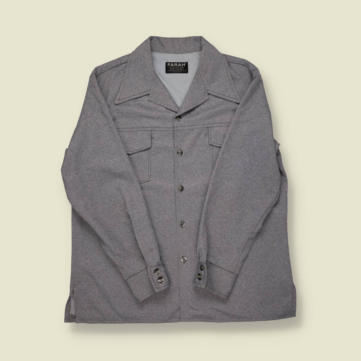1970s Farah Grey Leisure Jacket - M/L