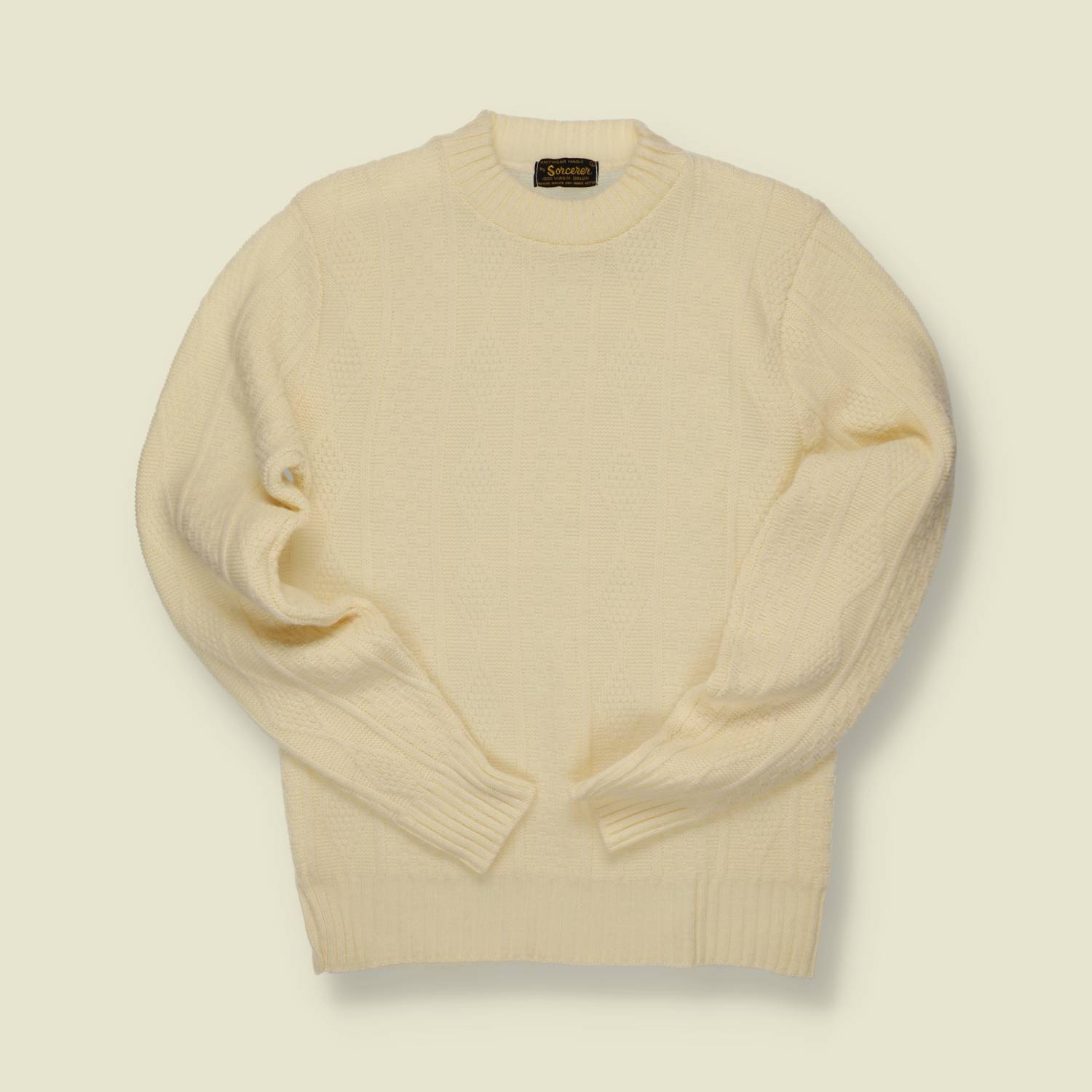 1970s | Sourcereor | Lightweight Knit – Ivory - S