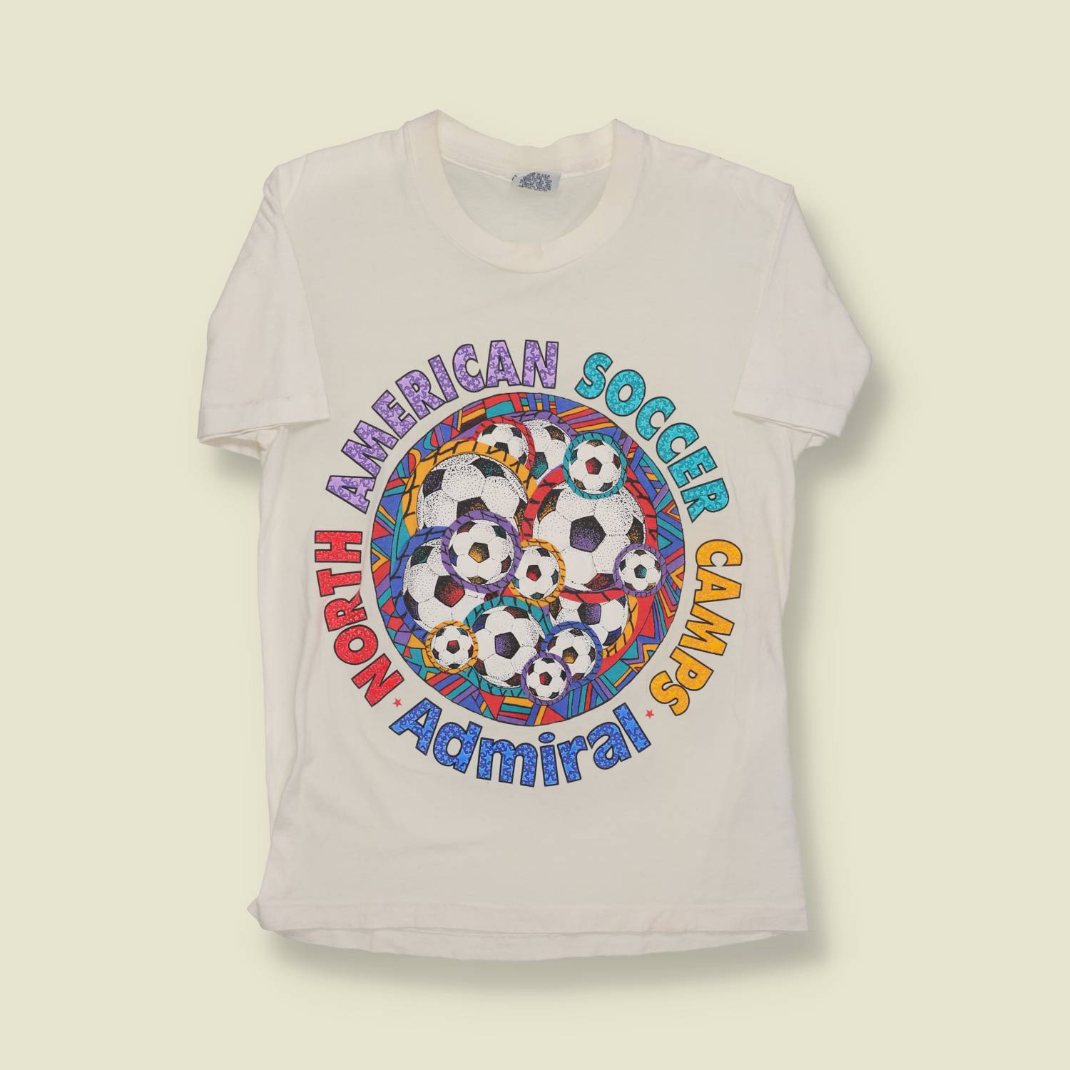 1990s | Surk | North American Soccer Camps T-Shirt – White - S