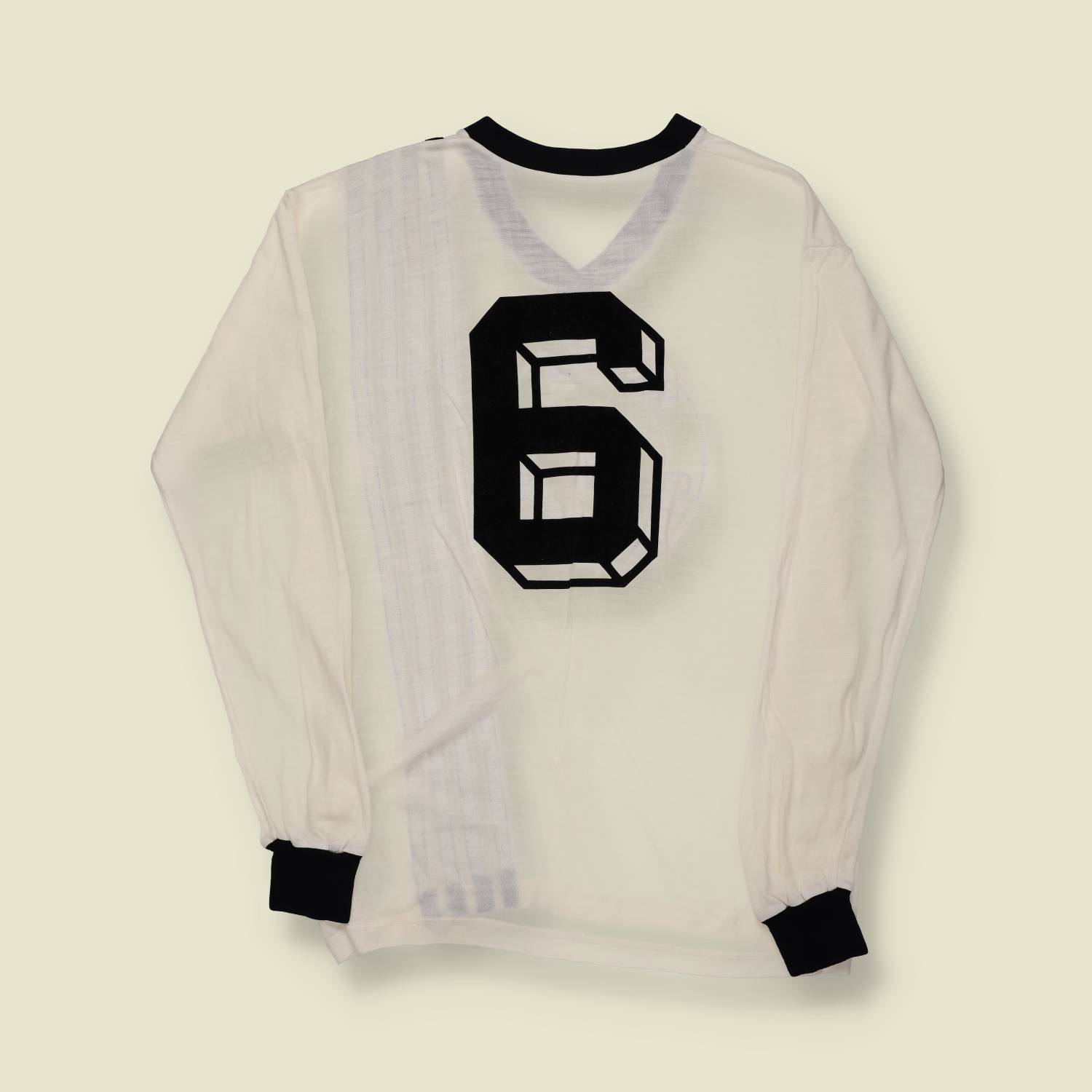 1970s | Nuova Carrozzeria | Italian Football Jersey – White & Black - S