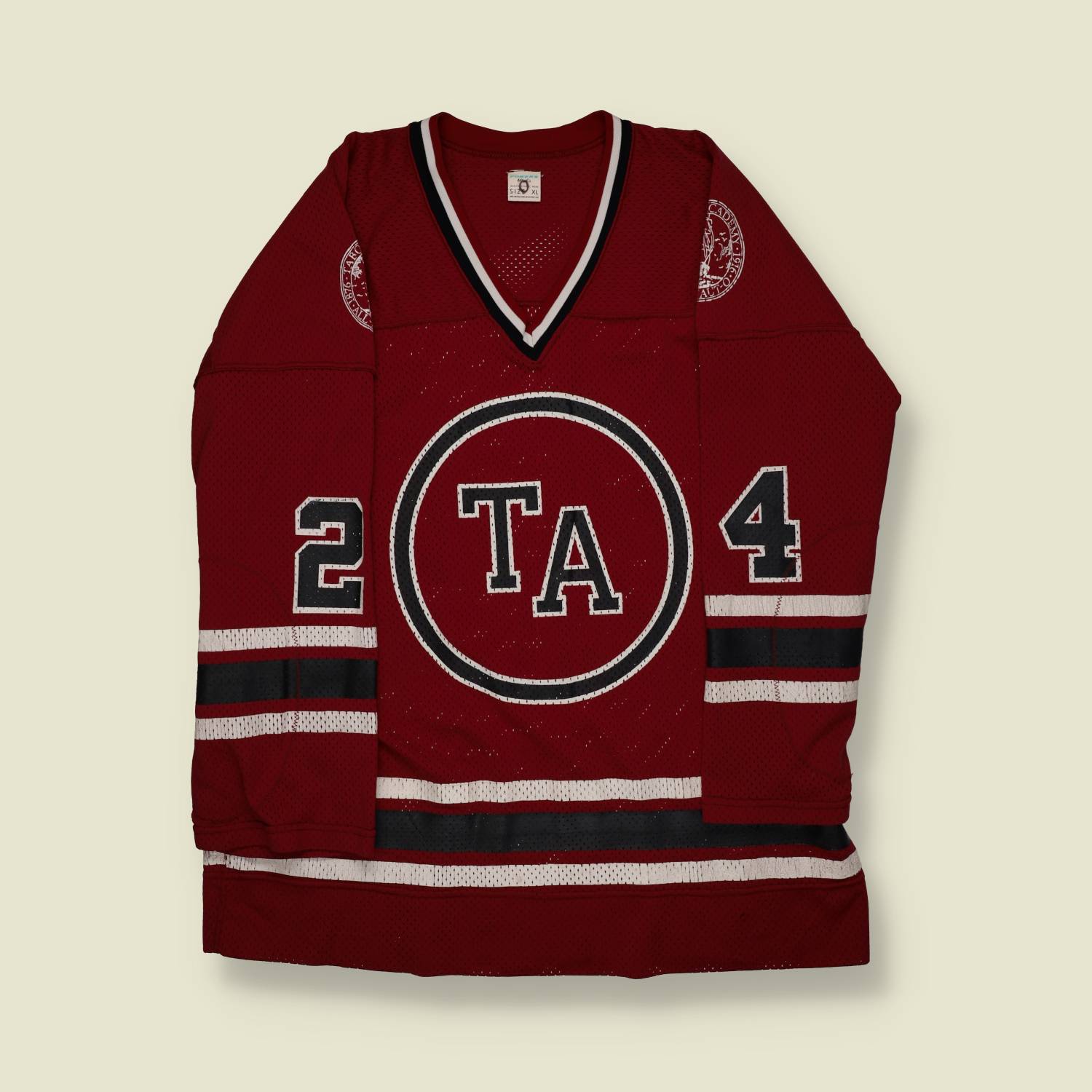 1990s | Athletic Knit | Tilton Academy Hockey Jersey – No. 24 - XL