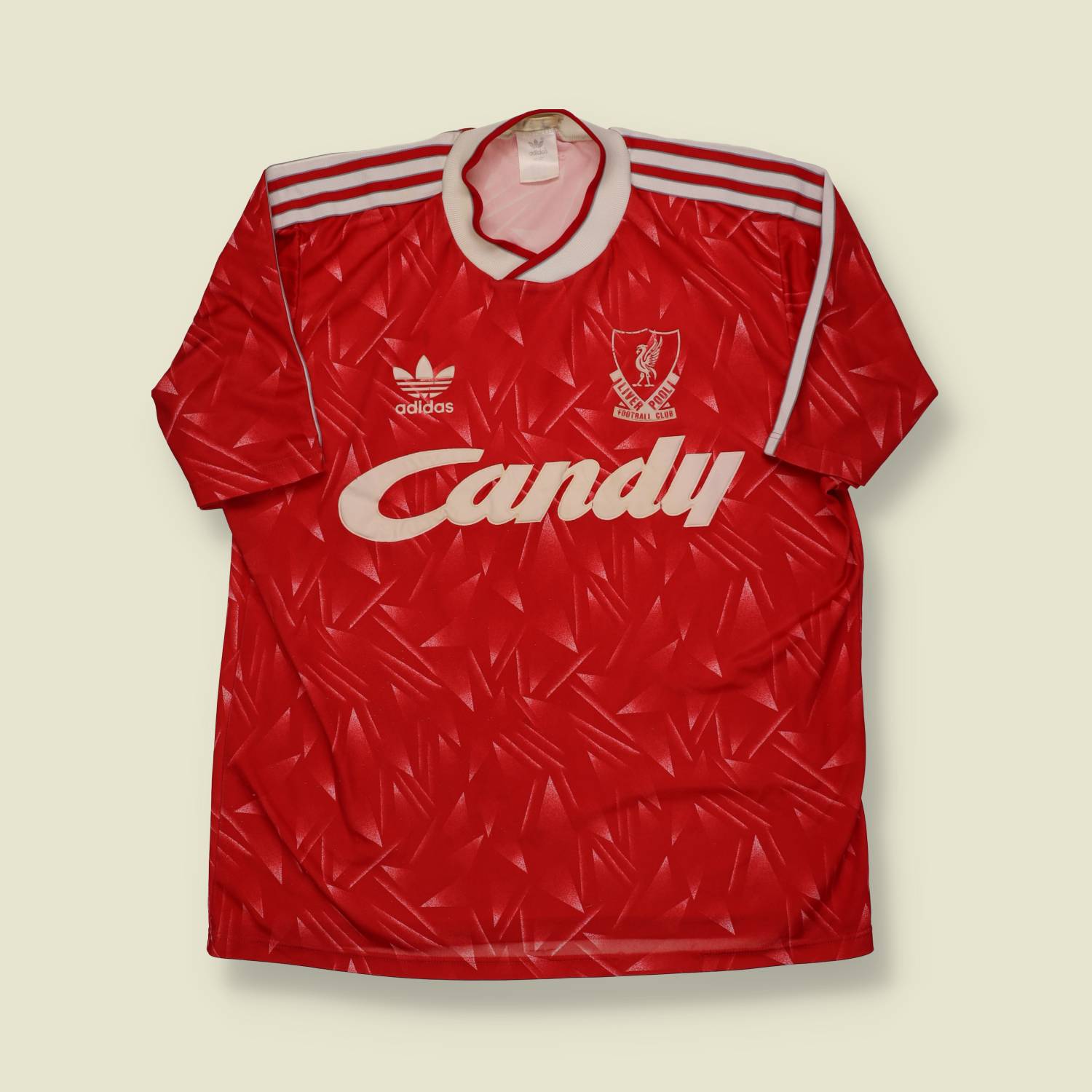 1989–1991 | Adidas | Liverpool F.C. Home Shirt – “Candy” Sponsor - S/M