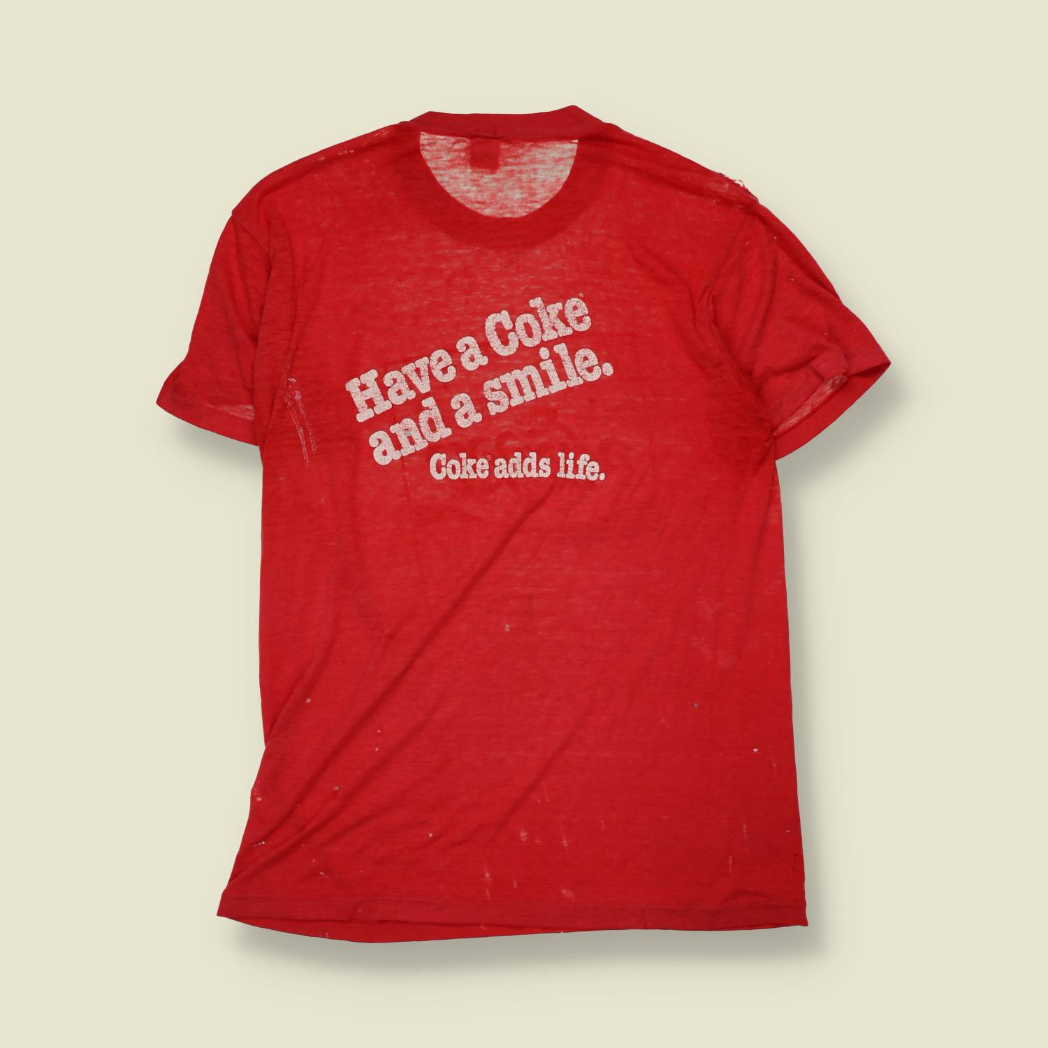 1970s | Stedman | Coca-Cola Graphic T-Shirt | Red - XXS