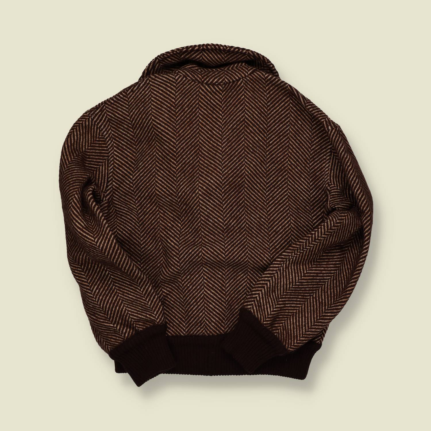 1970s | Unbranded | Brown Herringbone Jacket - S/M