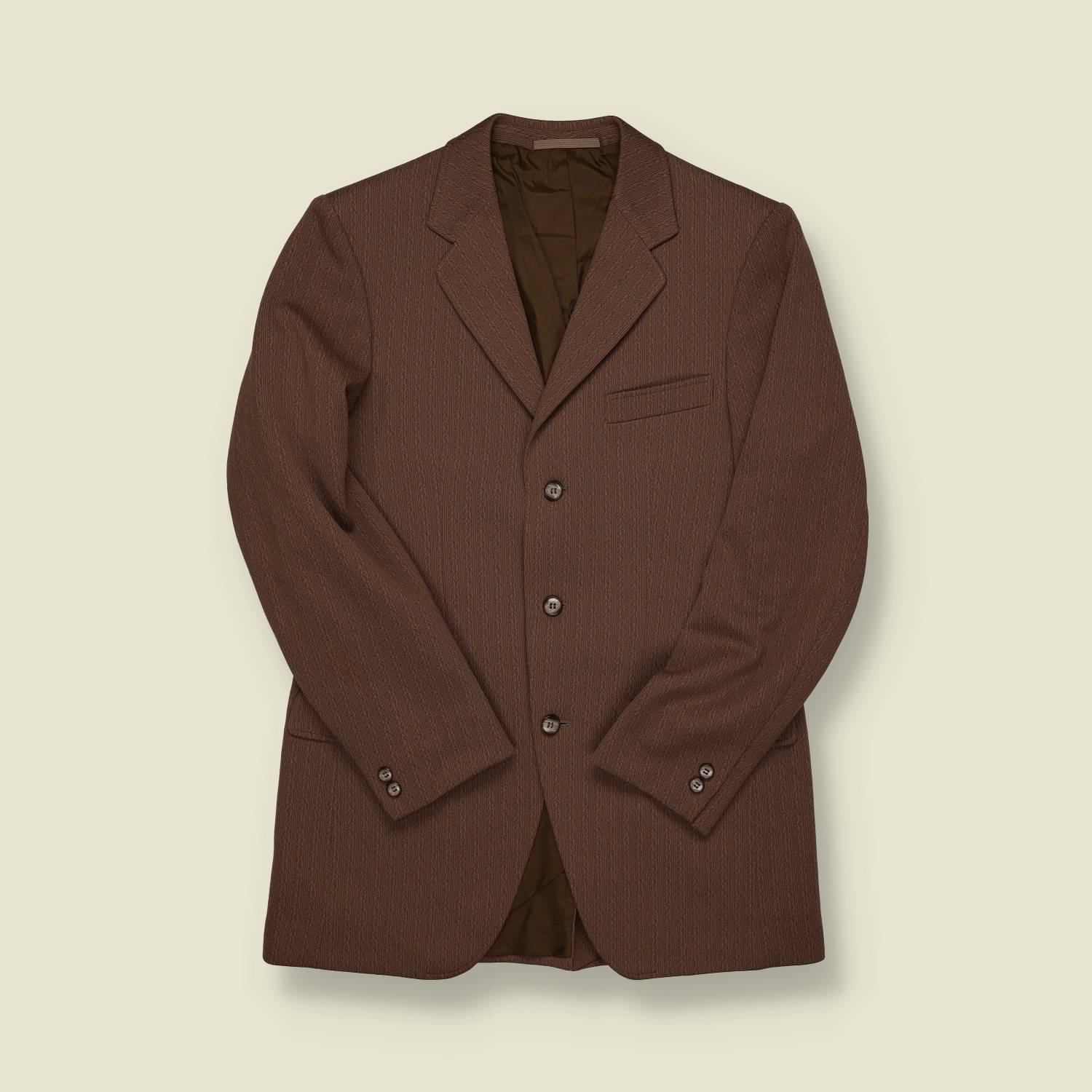 1960s | VIP Cook | Brown Textured Blazer - XS