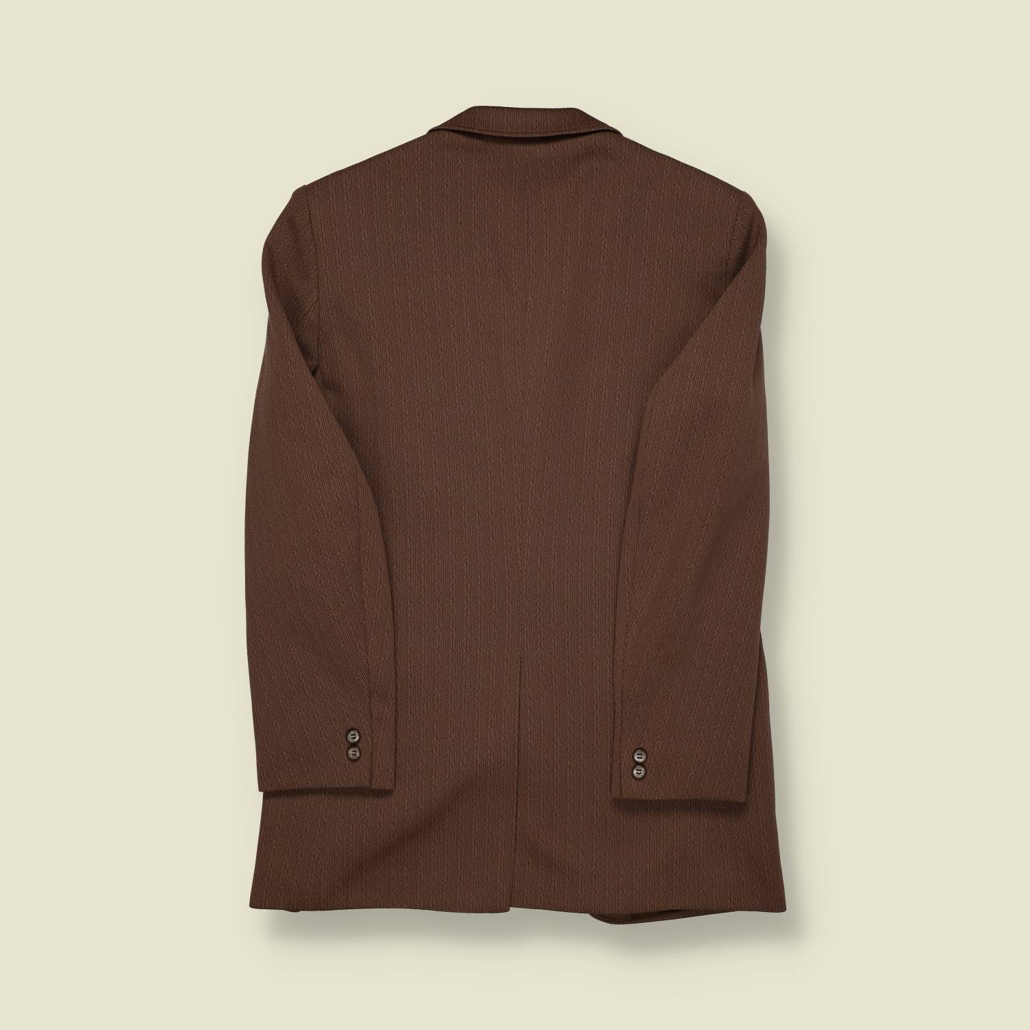 1960s | VIP Cook | Brown Textured Blazer - XS