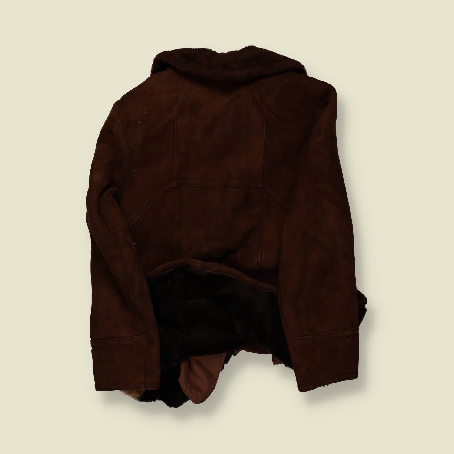 1970s | Sheep-Skinner | Brown Shearling Jacket – Dark Chocolate - S/M