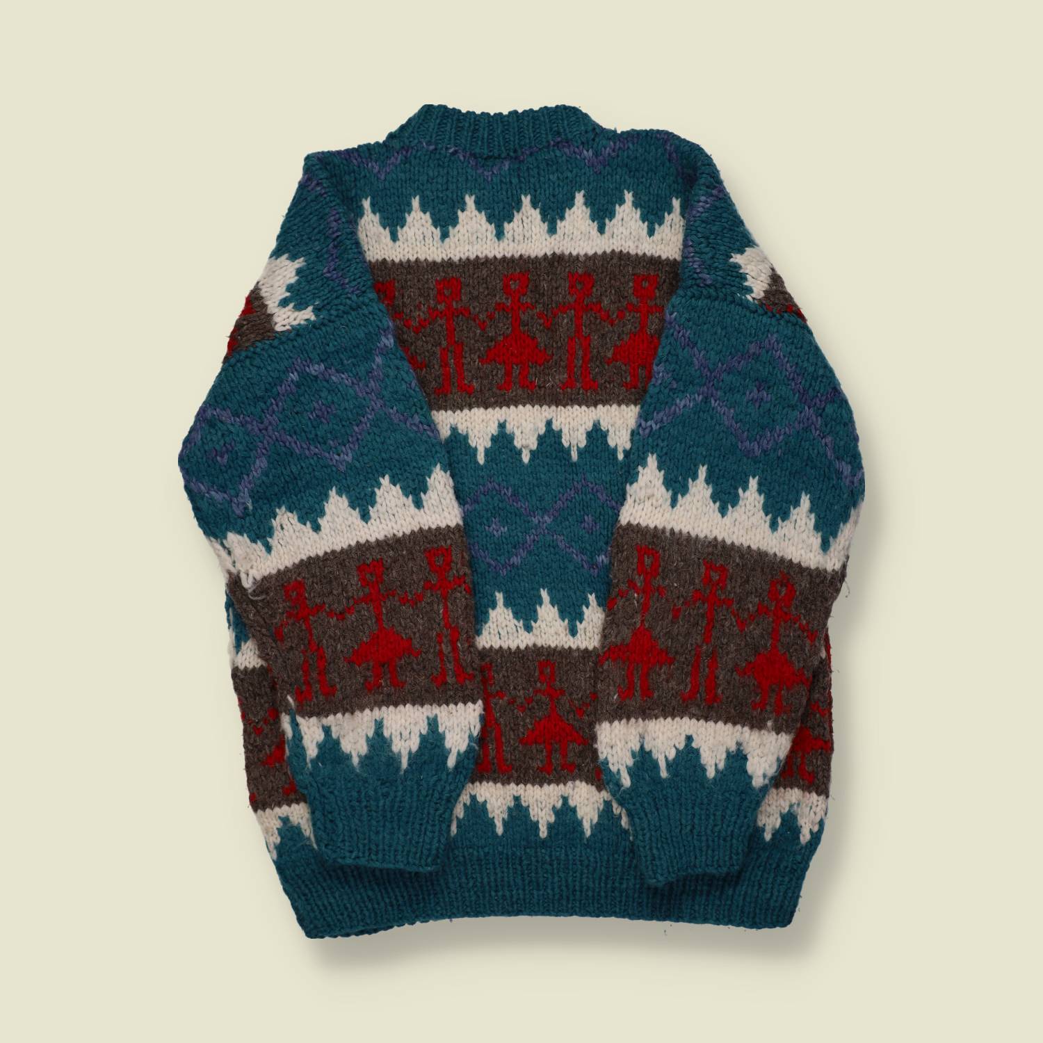 1970s Hand Knitted Jumper - XXL