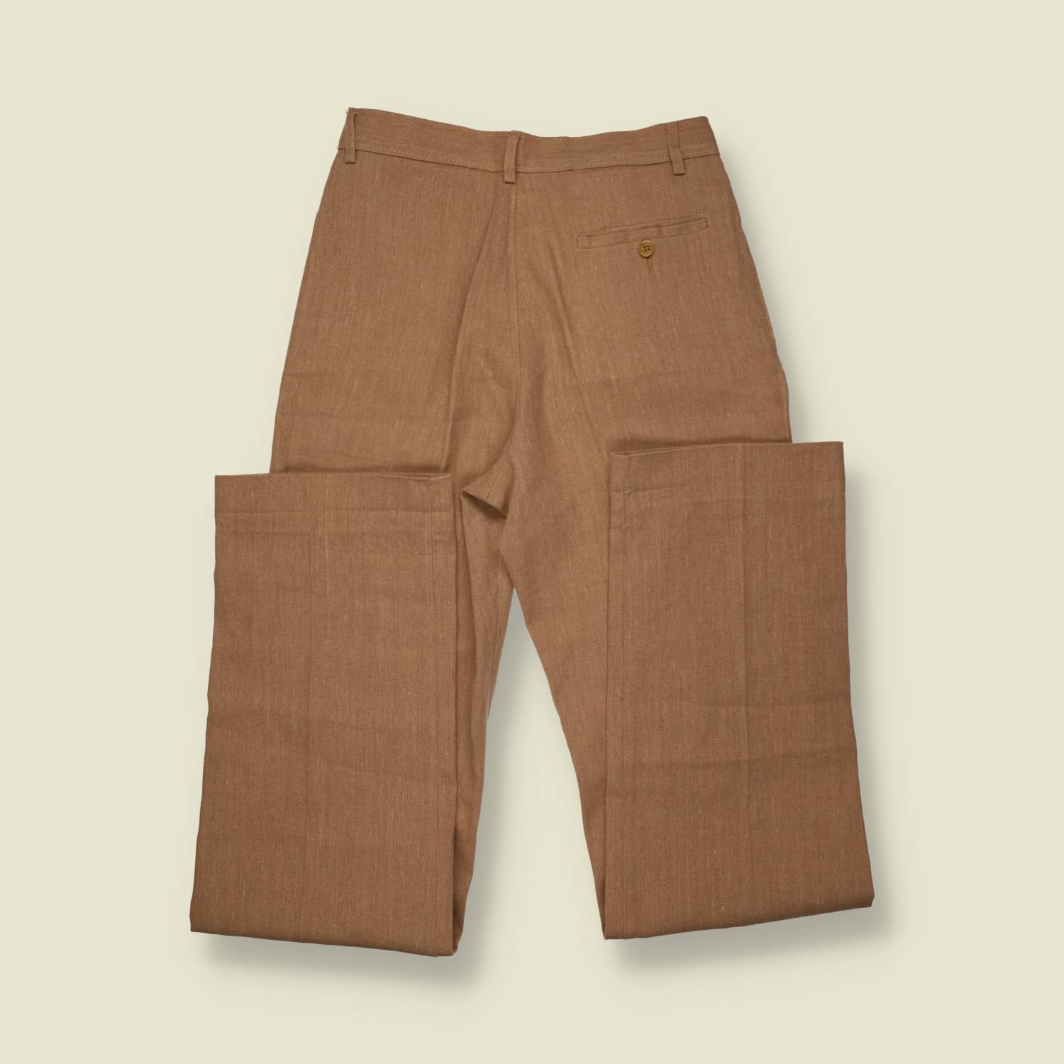 1970s | Pleated Trousers | Tan - w30