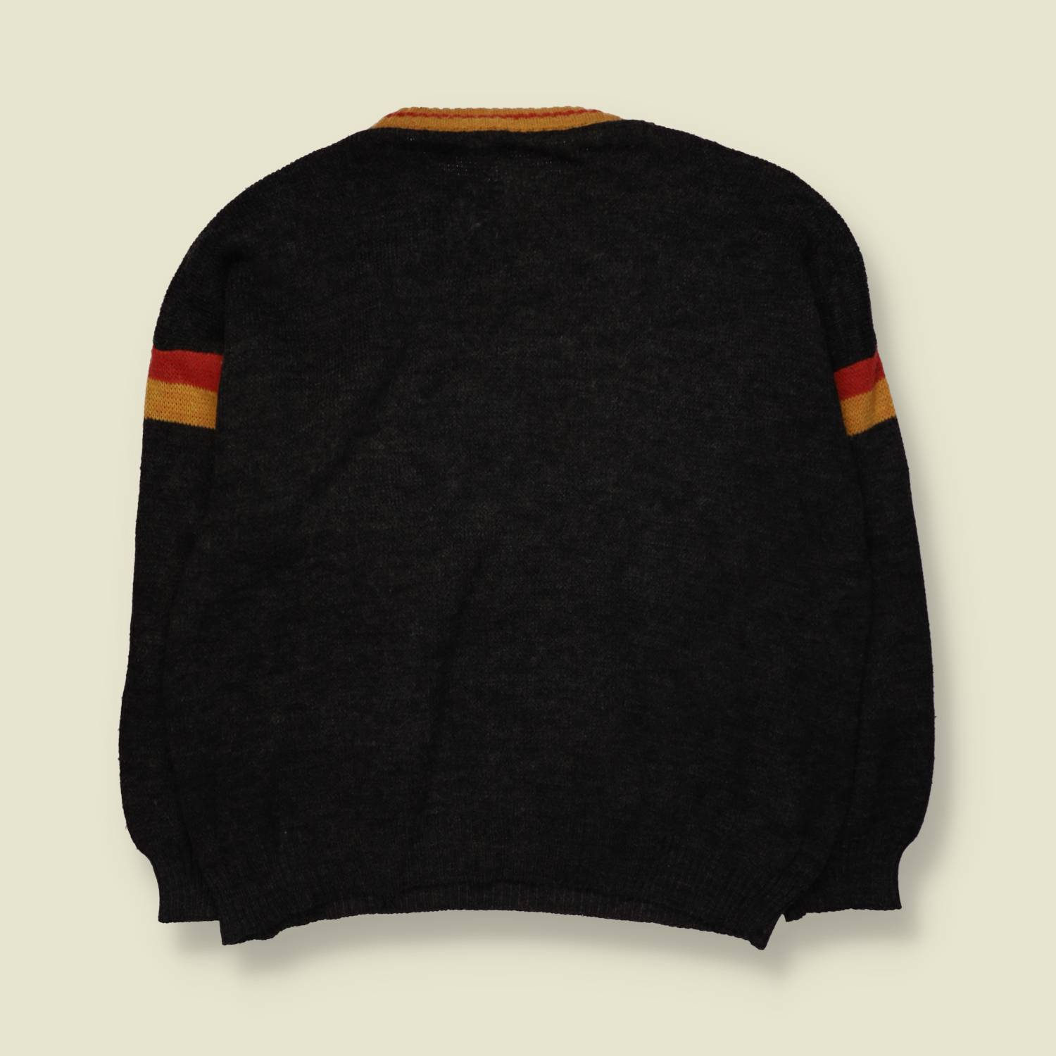 1980s | Novelty "Winter Spirit" Knit Jumper | Charcoal - 3XL