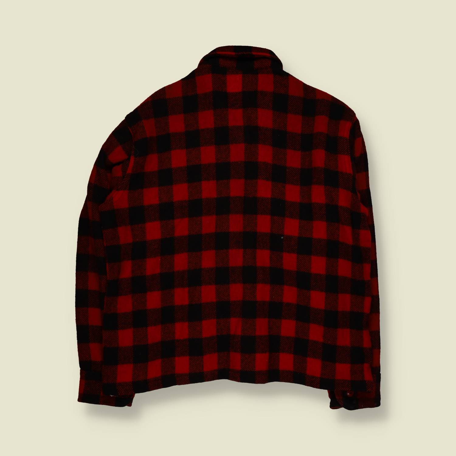 1960s | Woolrich | Buffalo Plaid Zip Jacket | Red & Black – L