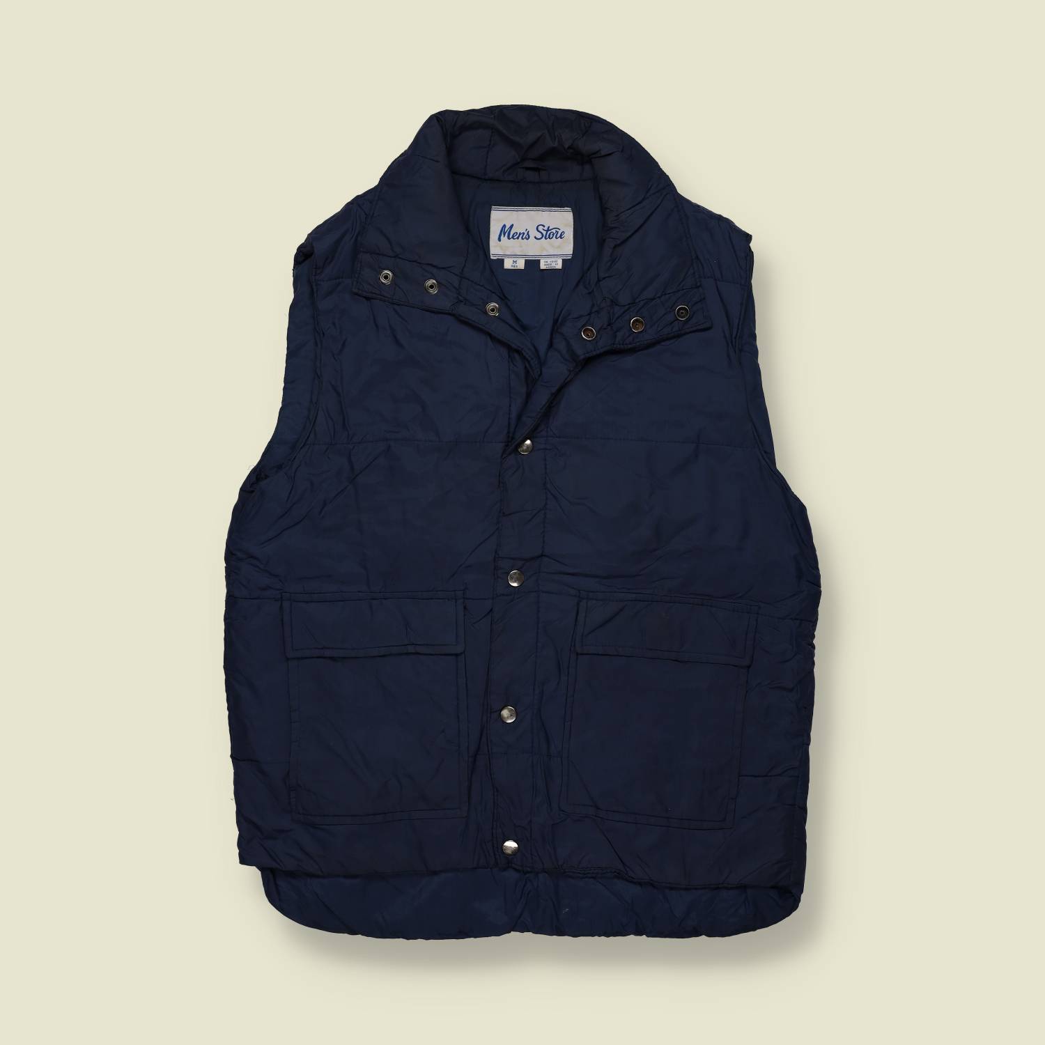 1970s | Men’s Store | Padded Gilet – Navy - S