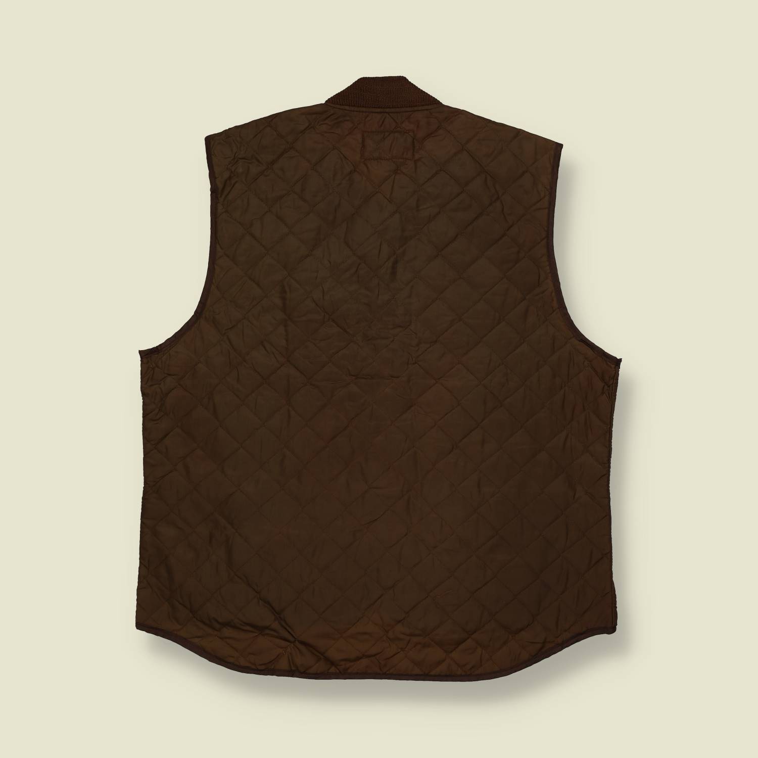 1960s | Carter’s | Utility Quilted Gilet – Brown - L