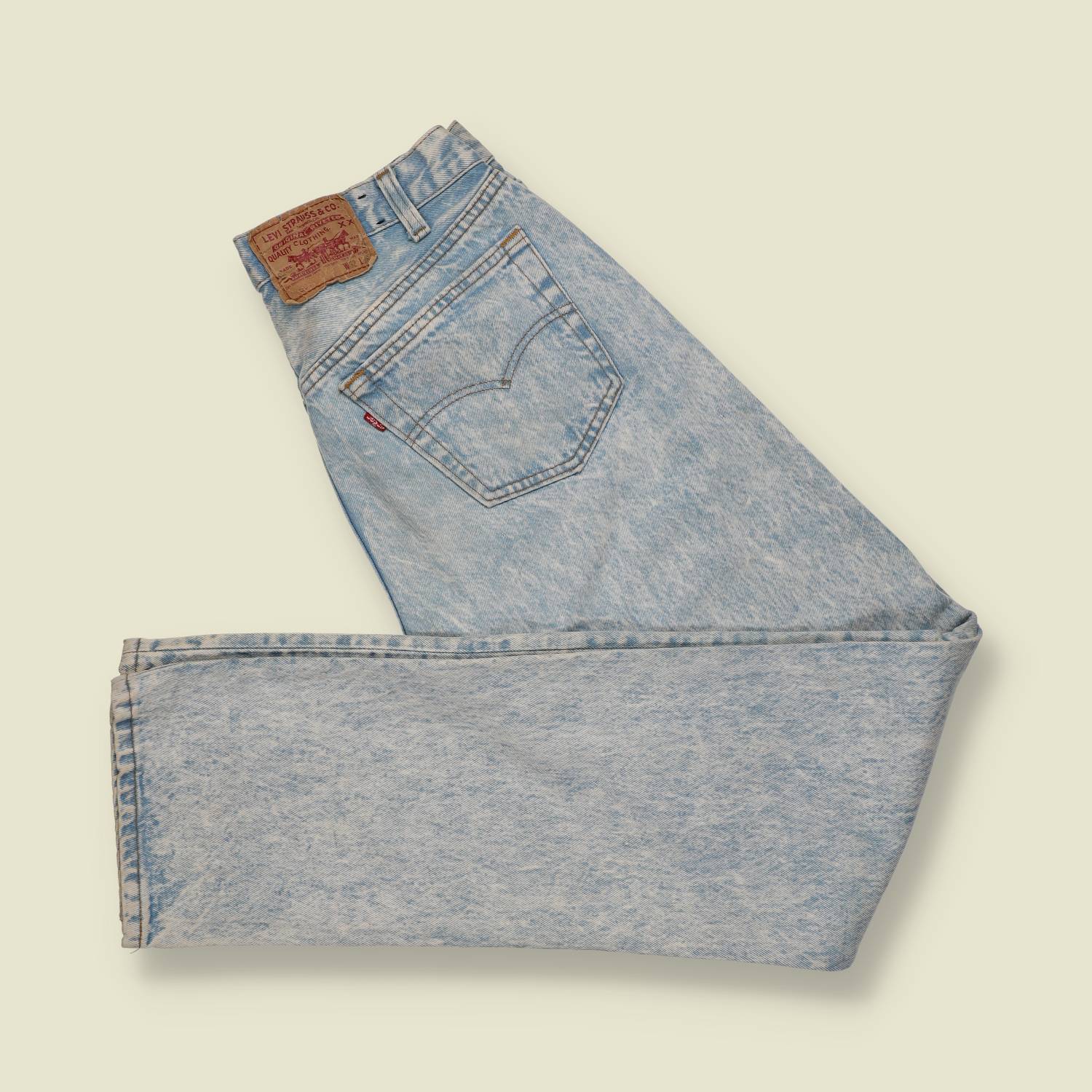 1980s–1990s | Levi’s | 501 Jeans | Acid Wash Blue | Made In USA - w30
