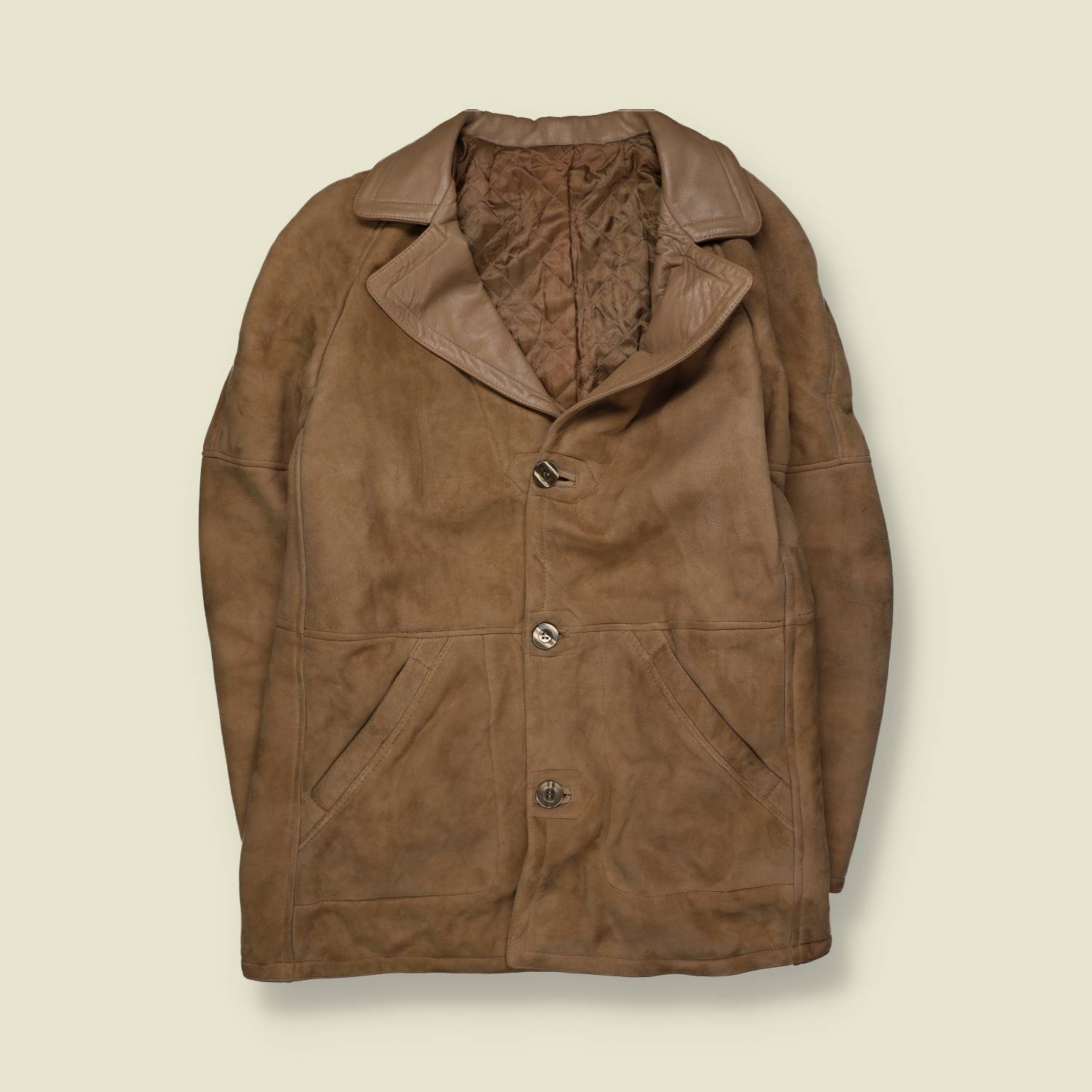 1970s | Sheepskin Coat | Tan Brown - M