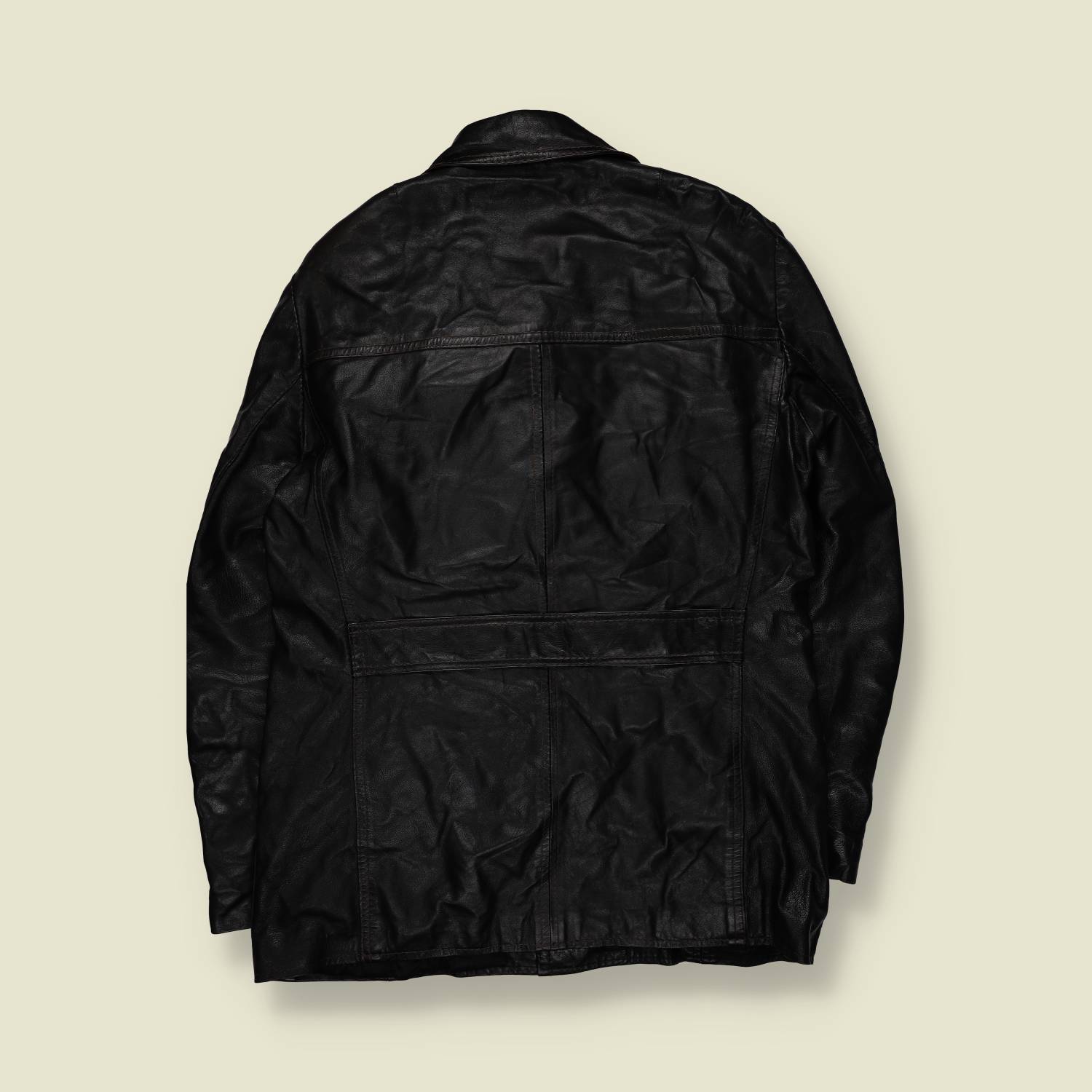 1970s | Leather Jacket | Black - M