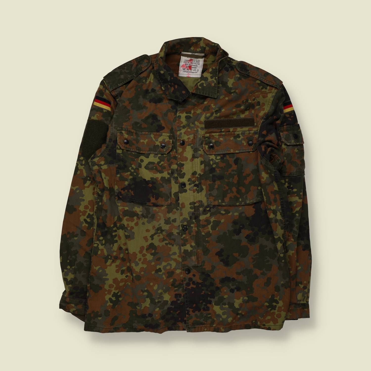 2011 | German Army Bundeswehr | Field Jacket Shirt | Flecktarn Camo – M