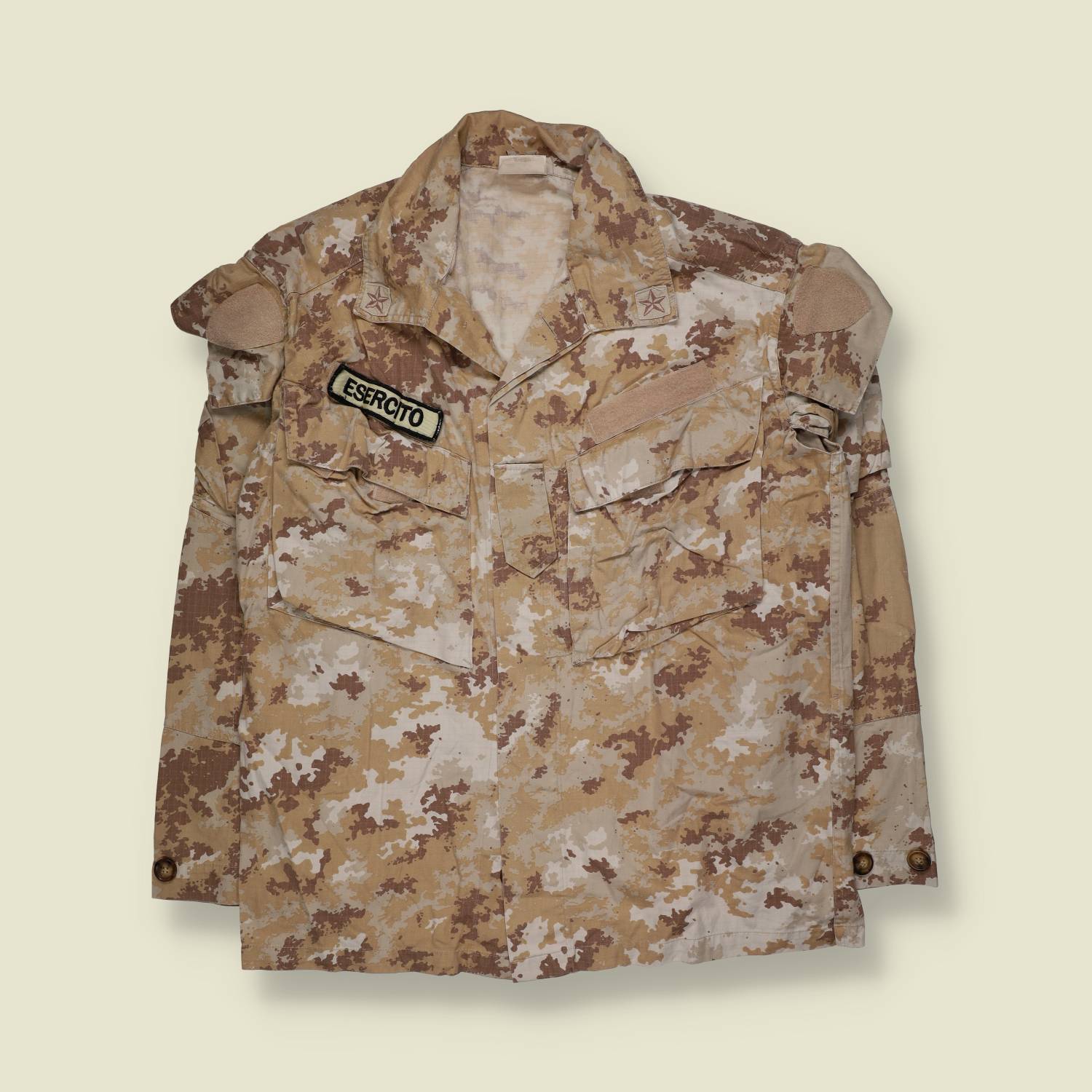 1990s–2000s | Italian Army | Desert Vegetato Combat Jacket | Ripstop Camo – M