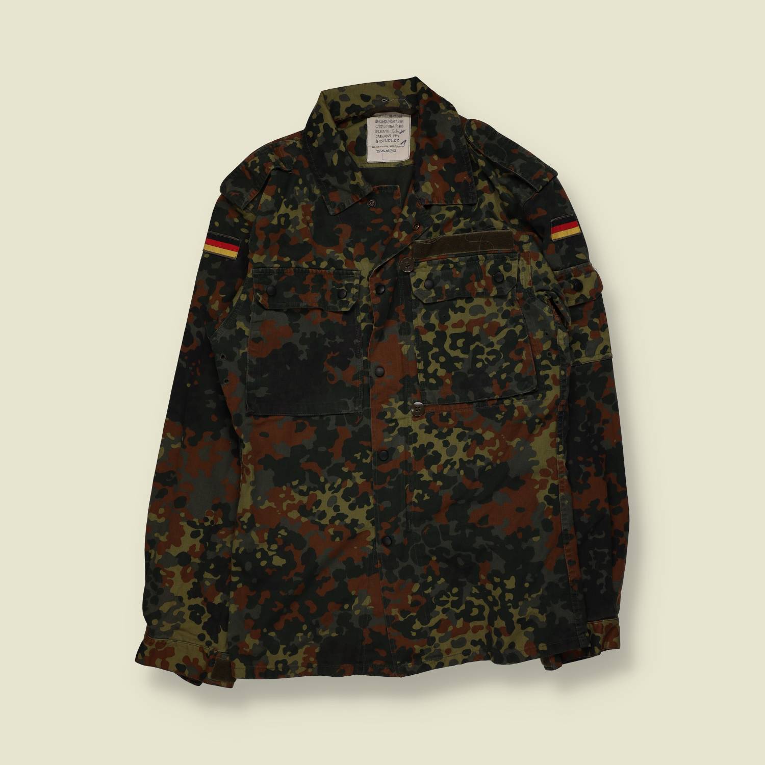 1994 | German Army Bundeswehr | Field Jacket Shirt | Flecktarn Camo - XXS