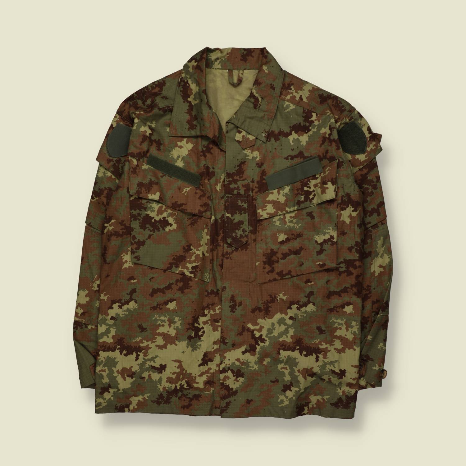 1990s | Italian Army | Field Shirt | Vegetato Camo - L