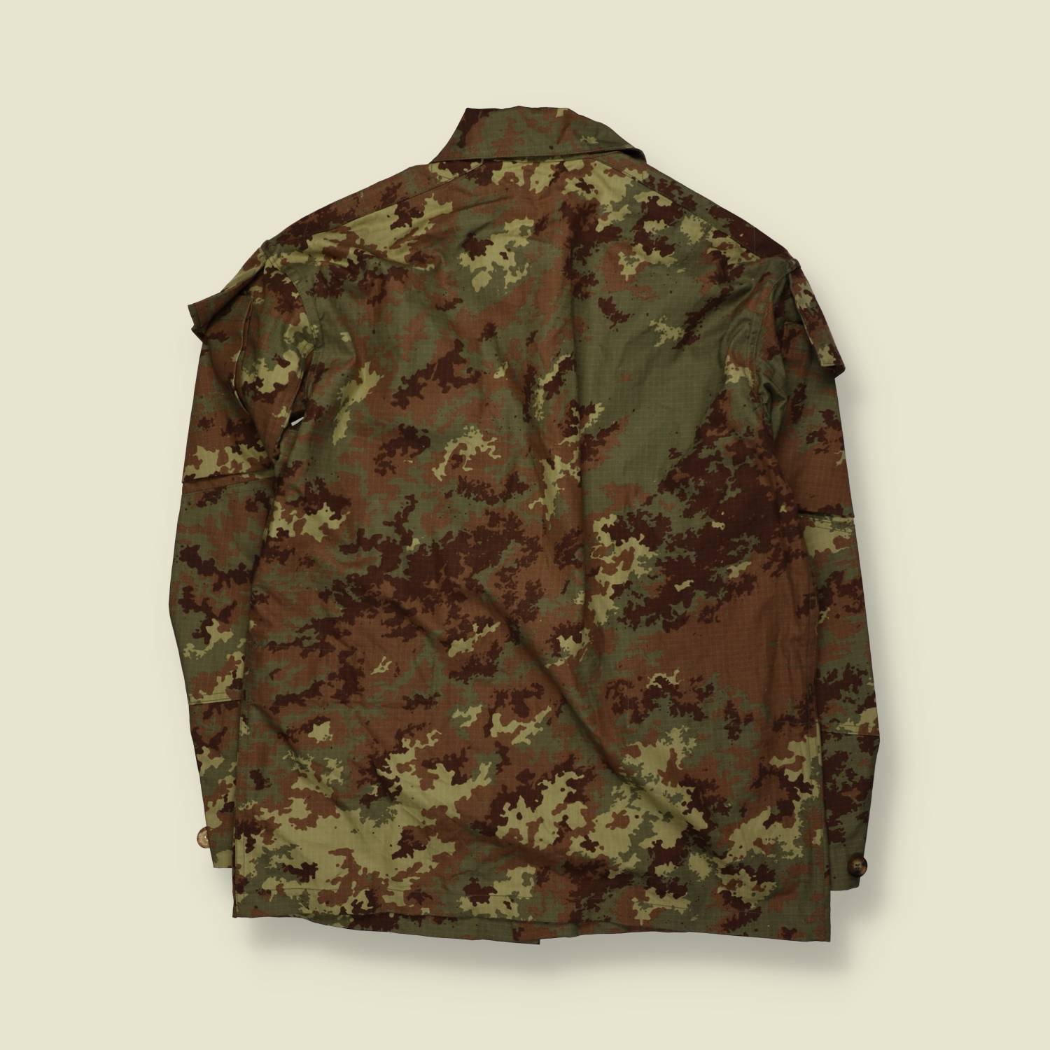 1990s | Italian Army | Field Shirt | Vegetato Camo - L