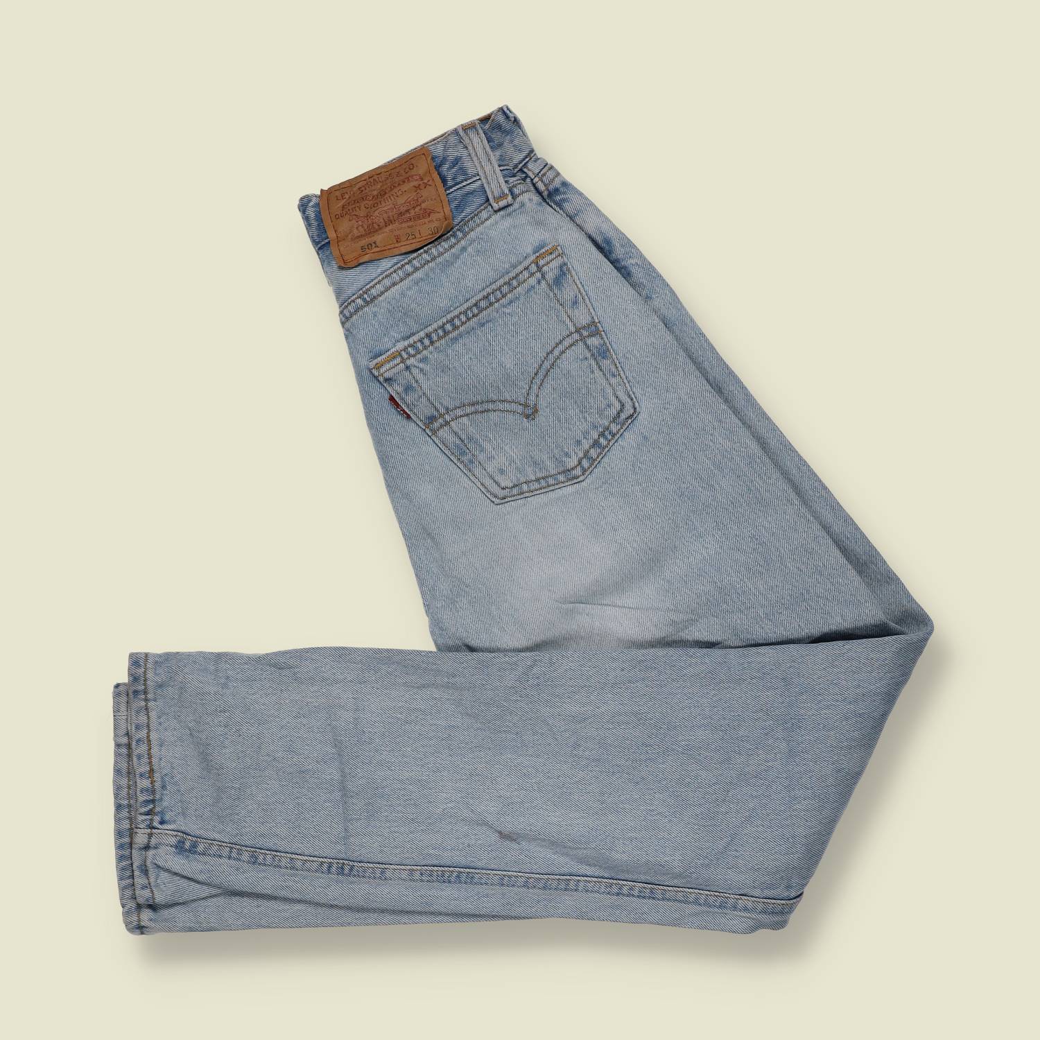 1980s–1990s | Levi’s | 501 Jeans | Light Blue Wash | Made In USA - w24