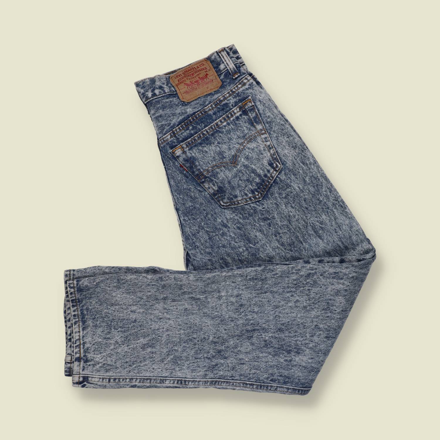 1980s–1990s | Levi’s | 501 Jeans | Dark Acid Wash | Made In USA - w32