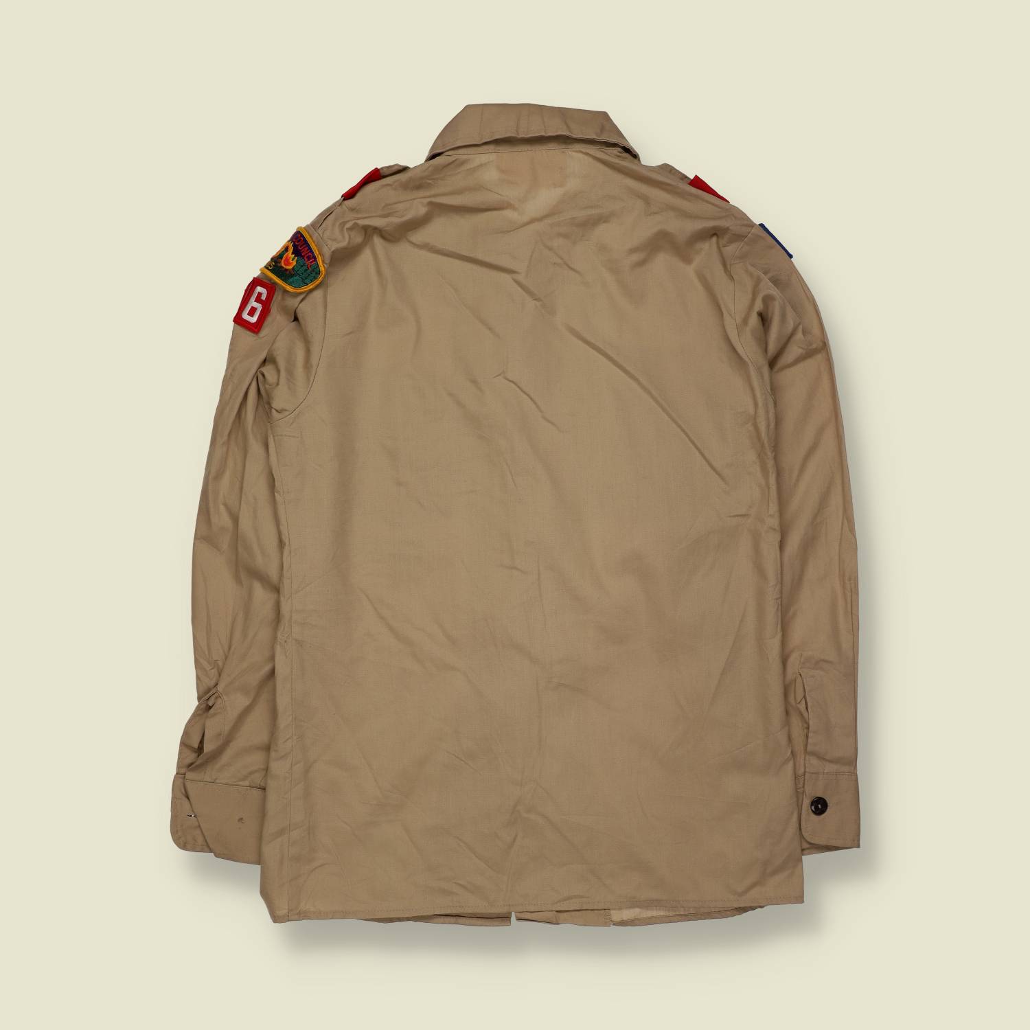 1980s–1990s | Boy Scouts of America | Patch Uniform Shirt | Khaki - XS