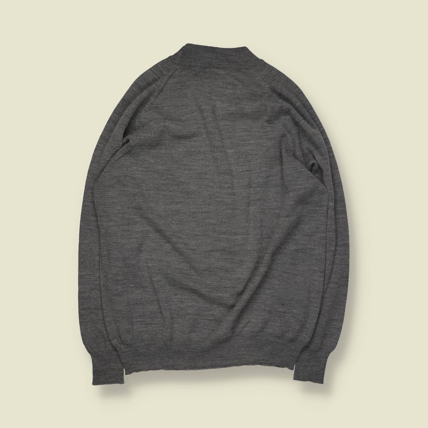 1980s | Brica | Crew Neck Knit | Grey – L