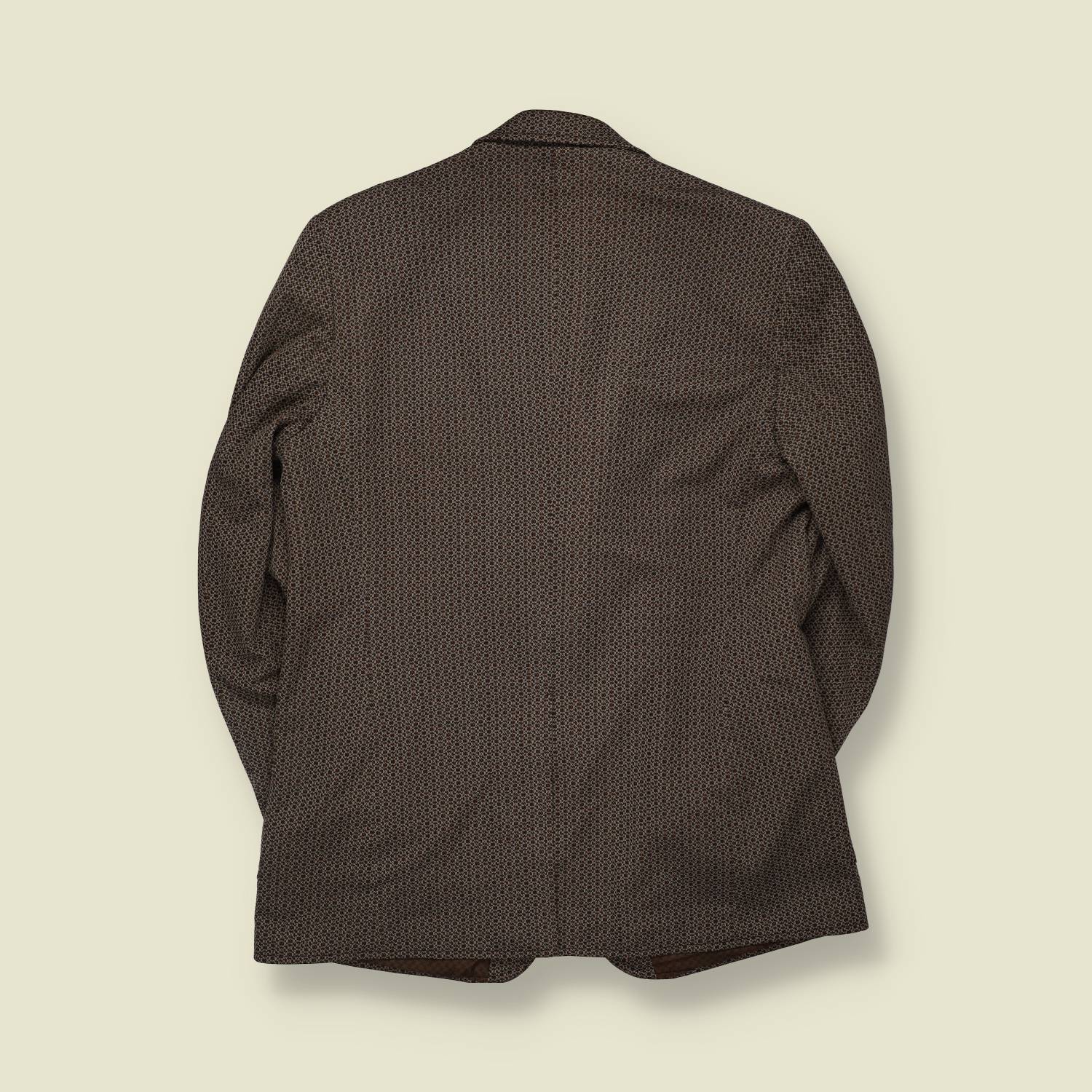 1960s | Blazer | Brown Patterned - M