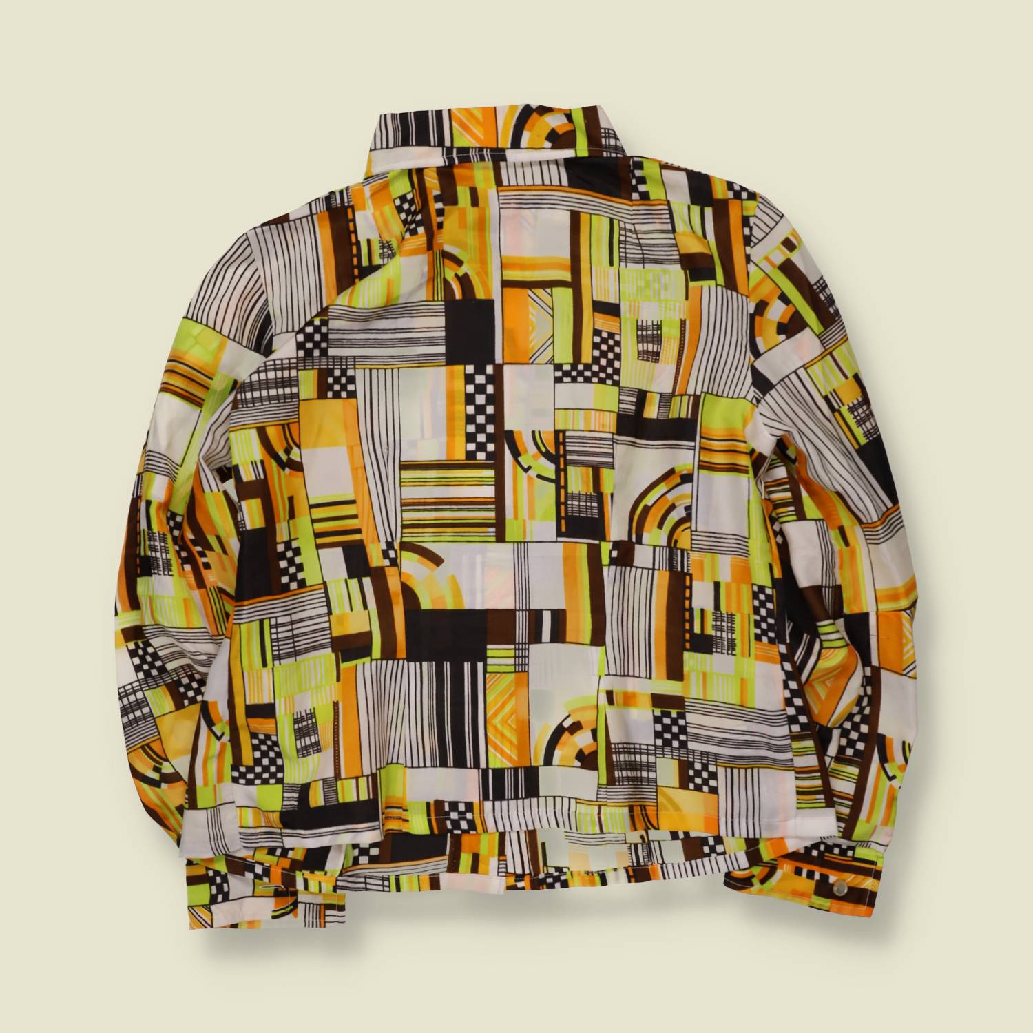 1970s | Blouse | Yellow & Brown - 16