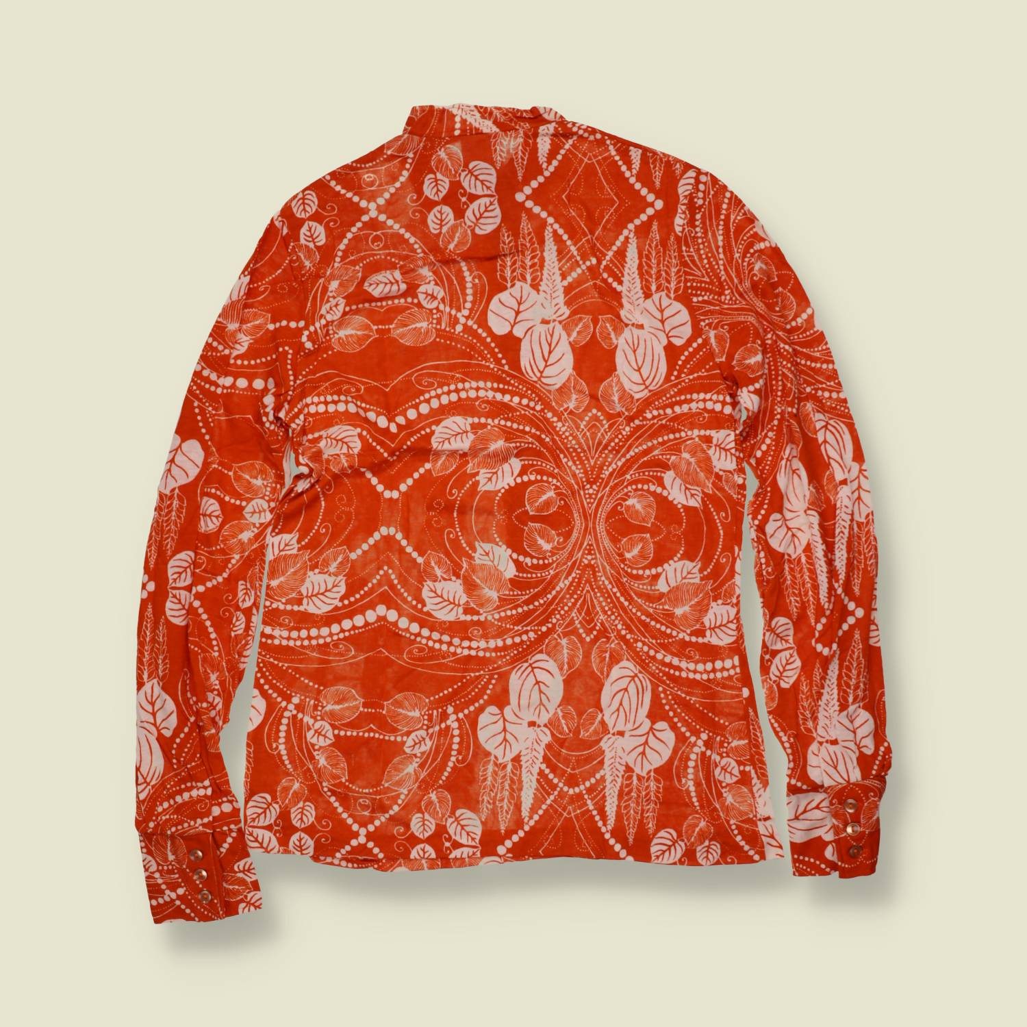 1970s | TGL | Deadstock Blouse | Orange - 10