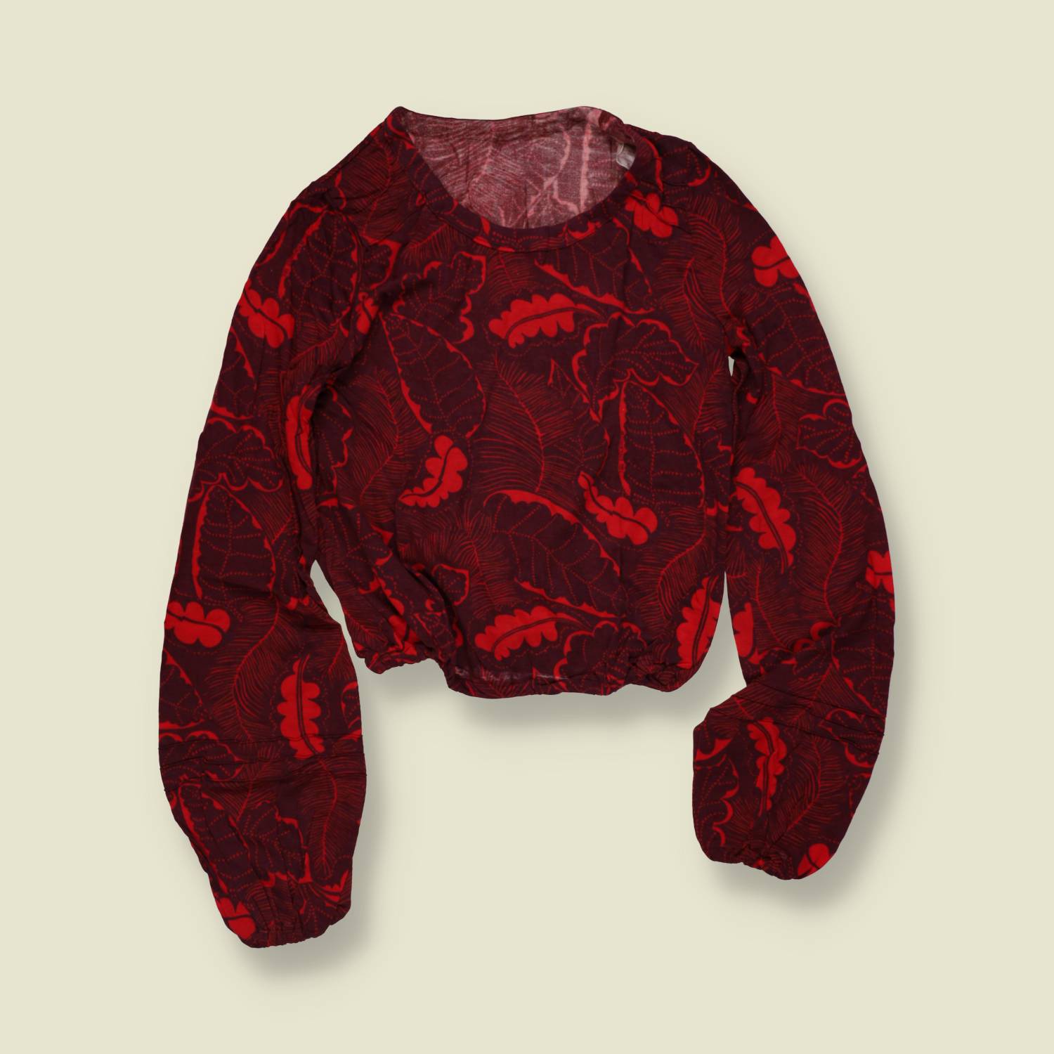 1970s | Deadstock Blouse | Red - 8