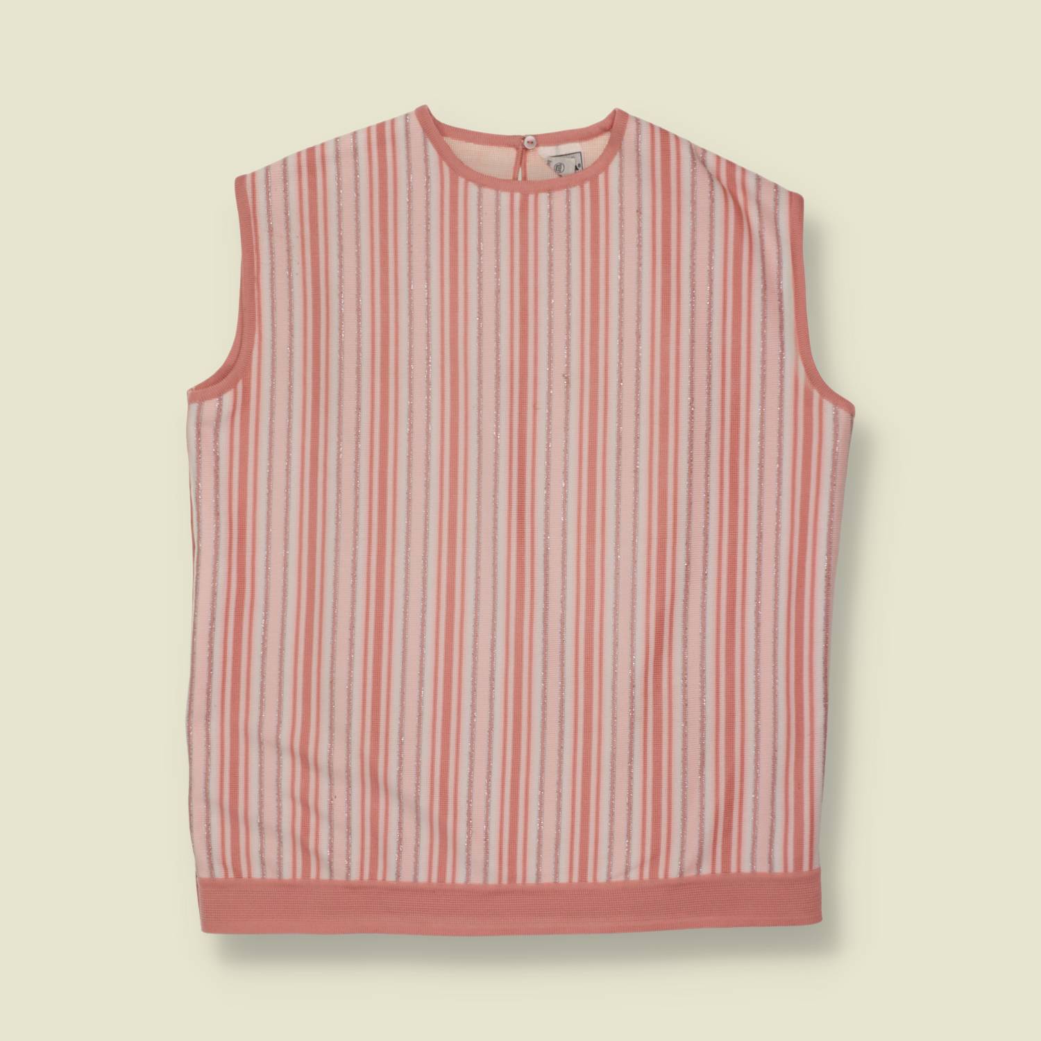 1970s | Trevira | Blouse | Pink Stripe - 12