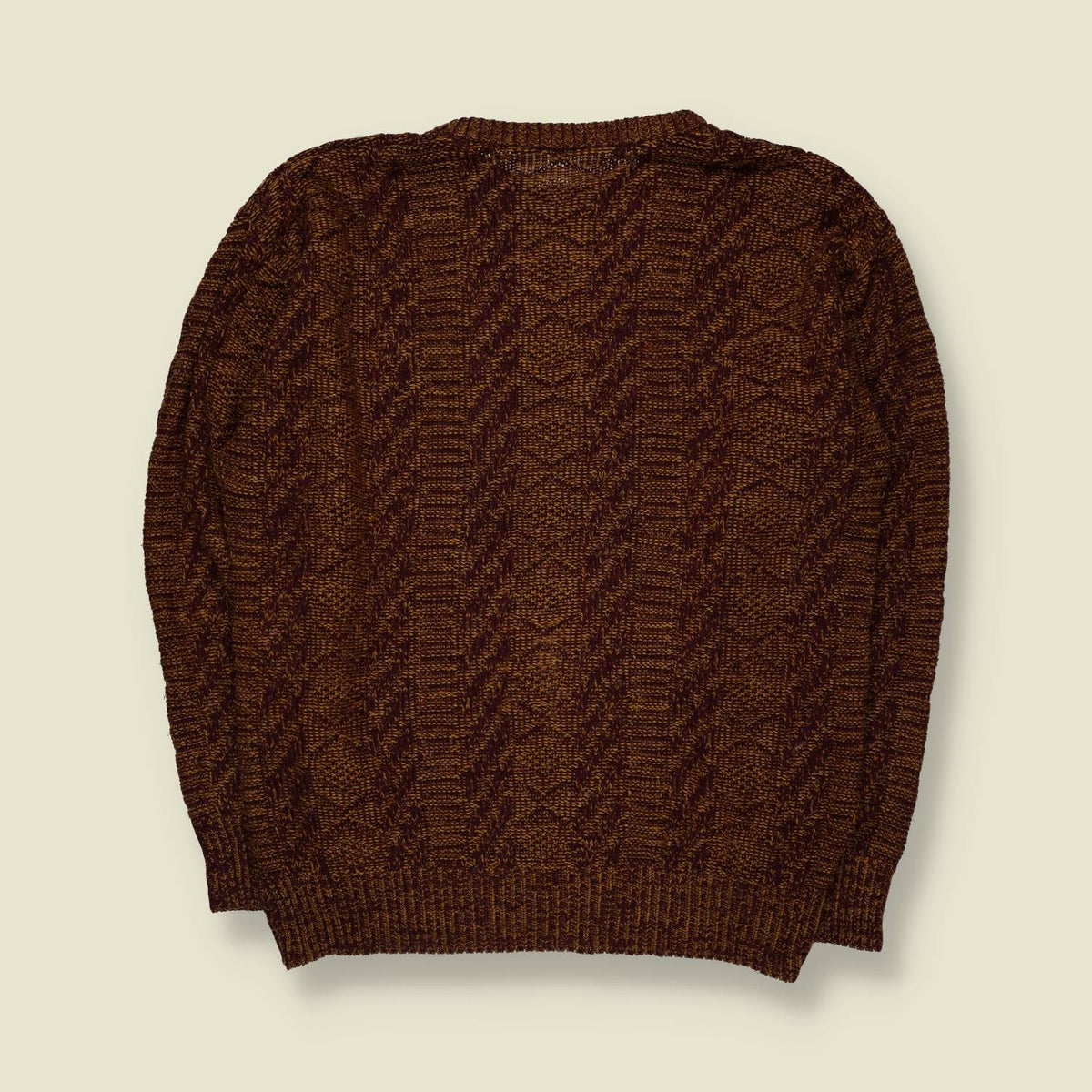 1980s | Knit | Brown - L