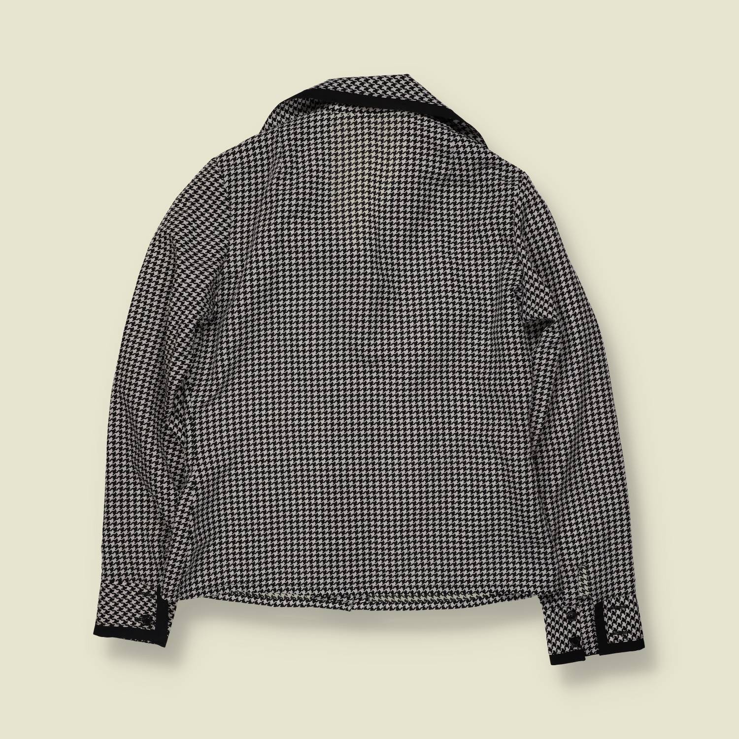 1970s | Houndstooth Blouse | Black & White - 12