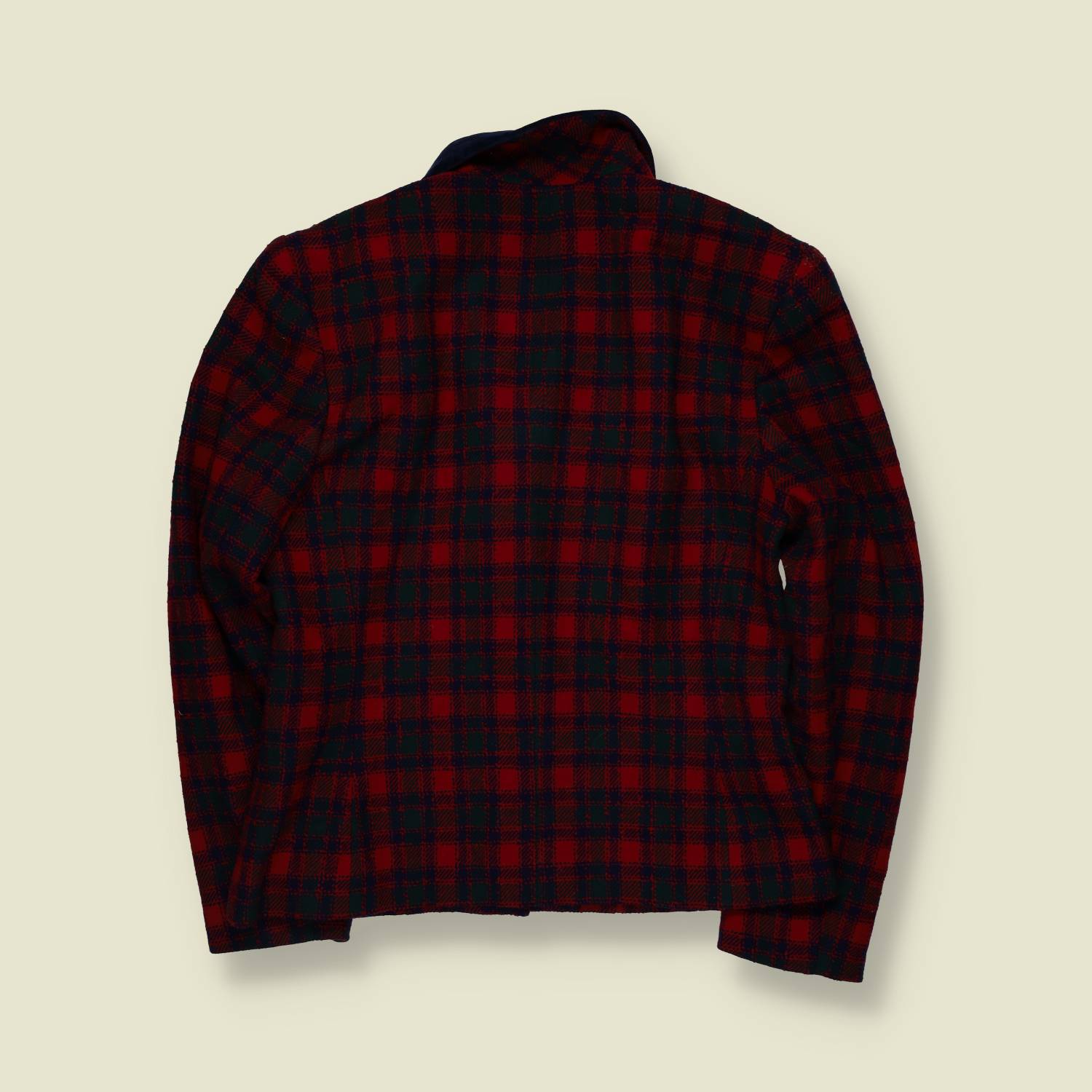 1980s | Pendleton | Tartan Wool Blazer | Red & Green - 10