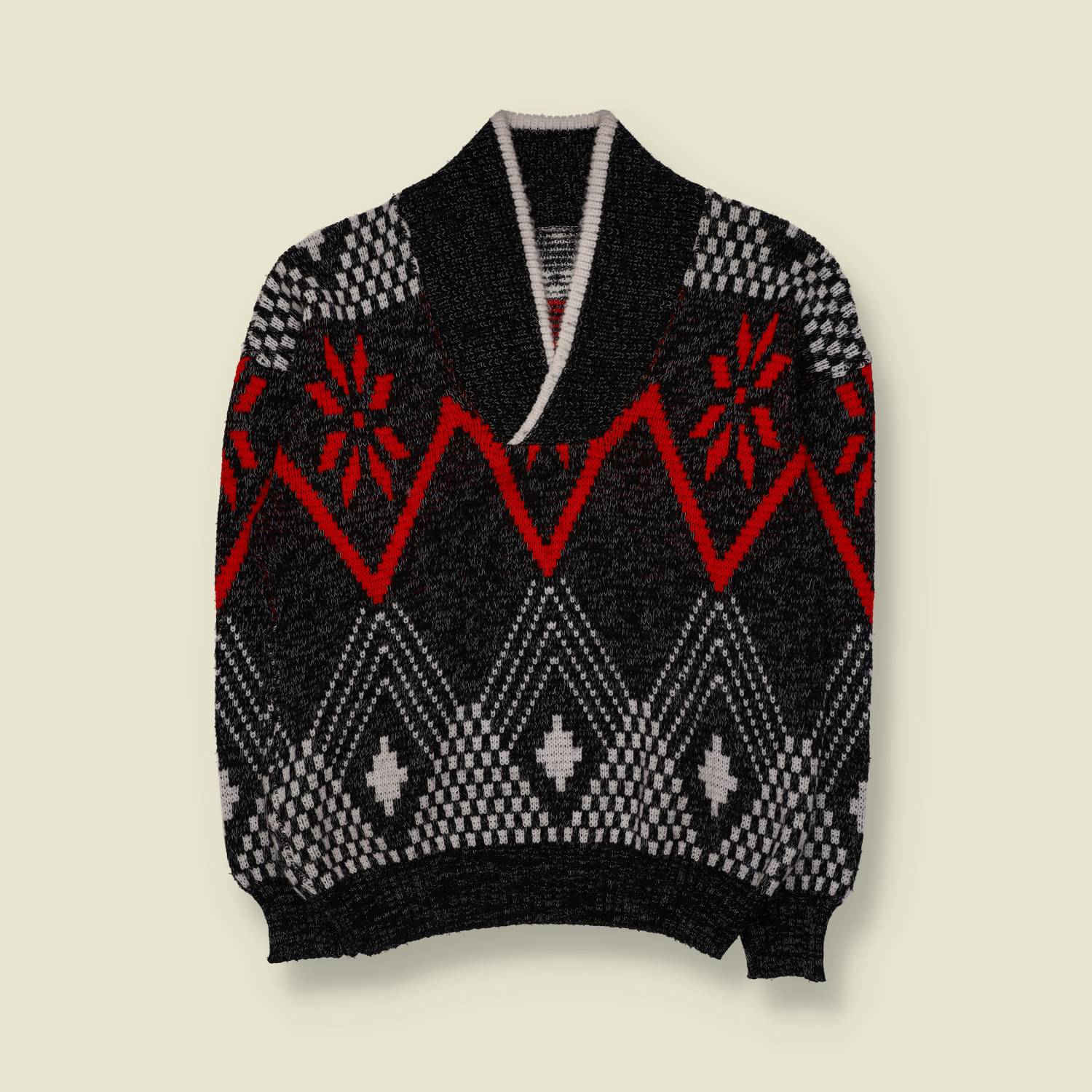 1980s | Knit | Black - M
